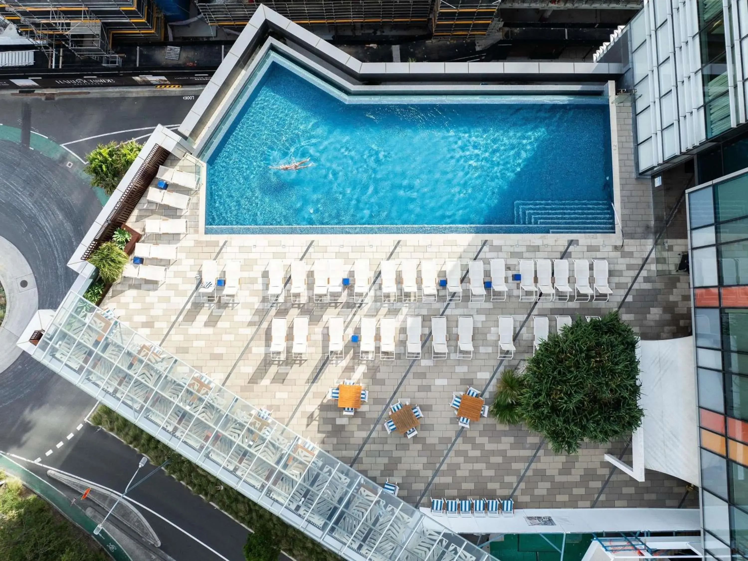 Pool view in Sofitel Sydney Darling Harbour Pool view in Sofitel Sydney Darling Harbour