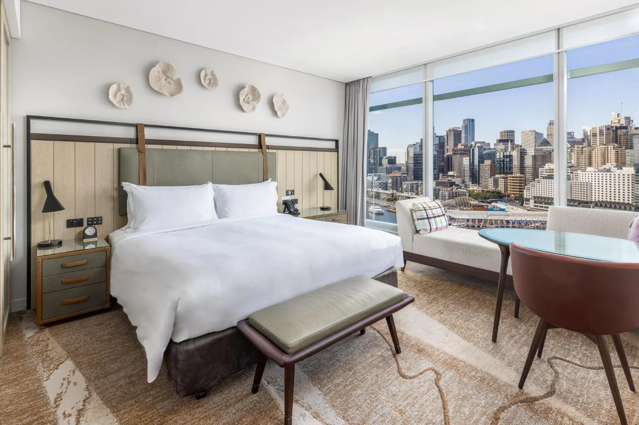 Bed in Sofitel Sydney Darling Harbour