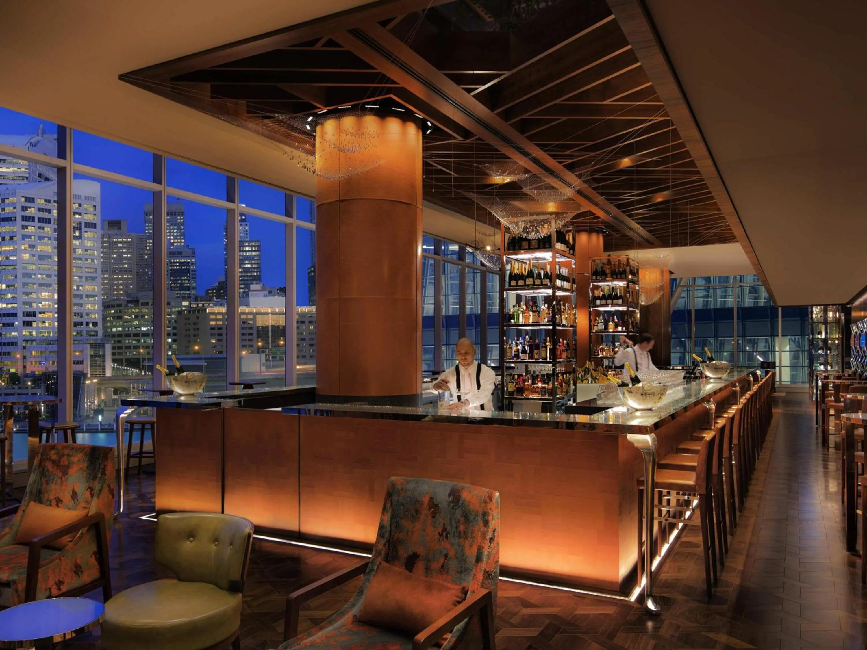 Lounge or bar in Sofitel Sydney Darling Harbour