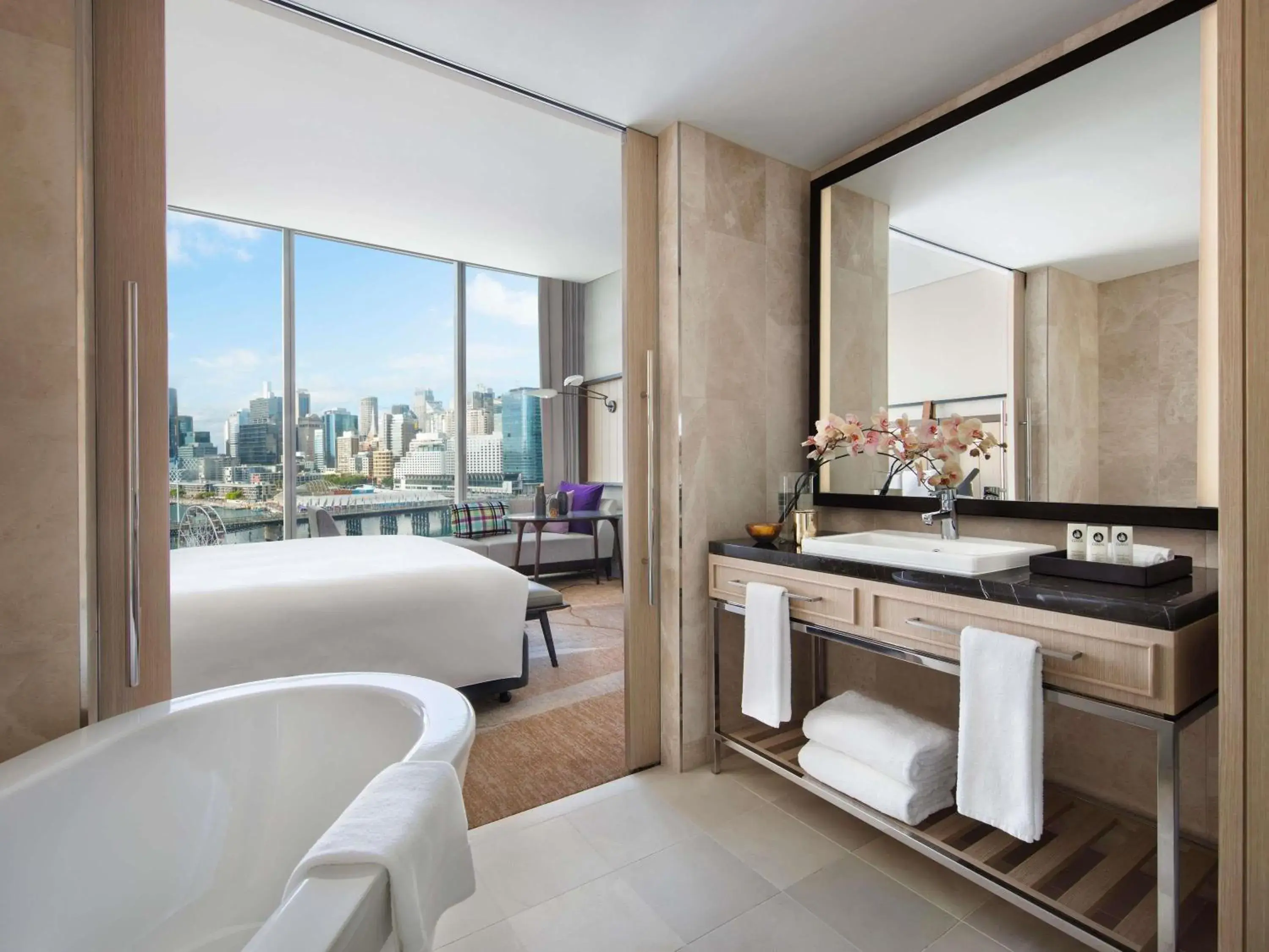 Bedroom, Bed in Sofitel Sydney Darling Harbour Bedroom, Bed in Sofitel Sydney Darling Harbour