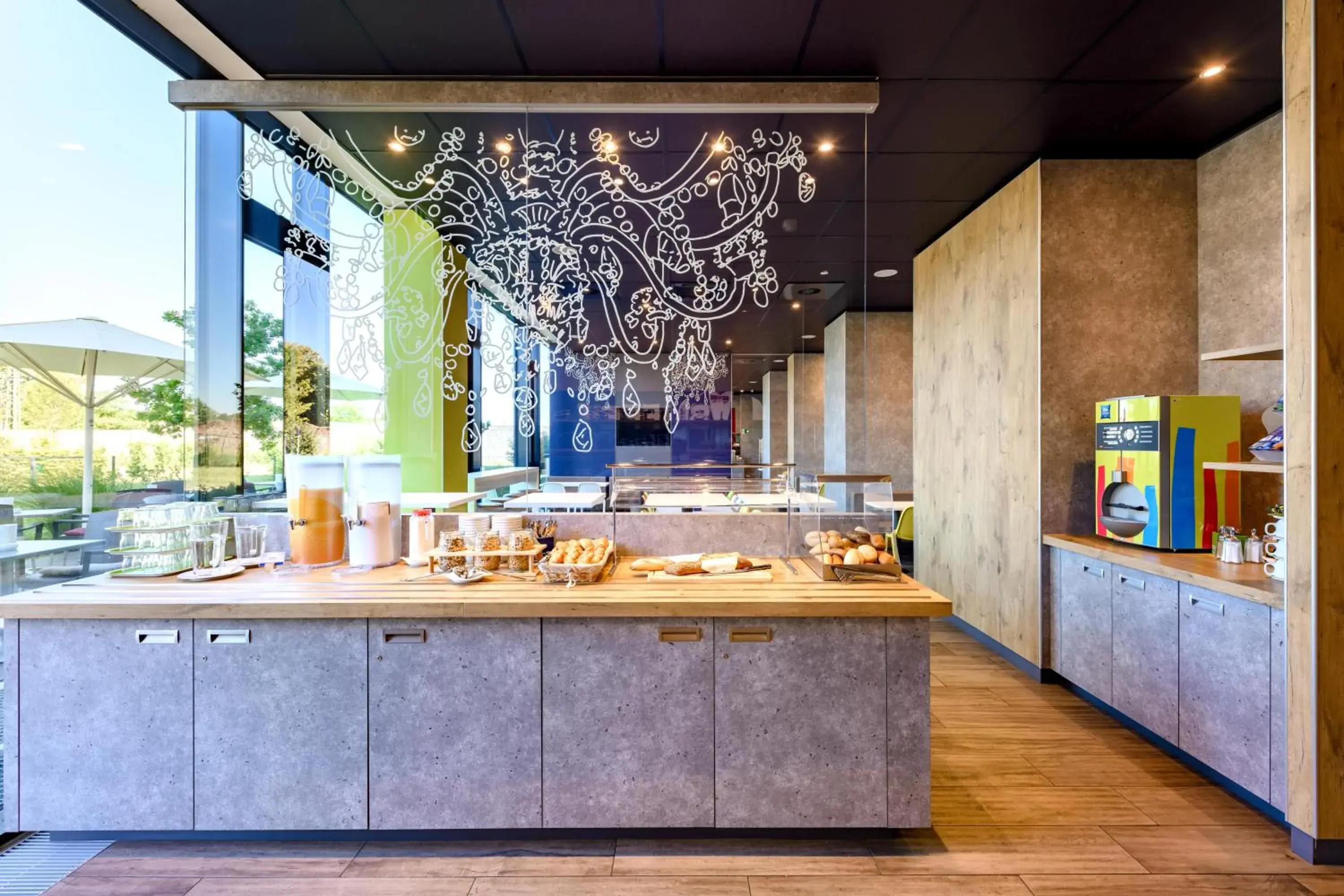 Buffet breakfast in ibis budget Muenchen City Olympiapark Buffet breakfast in ibis budget Muenchen City Olympiapark