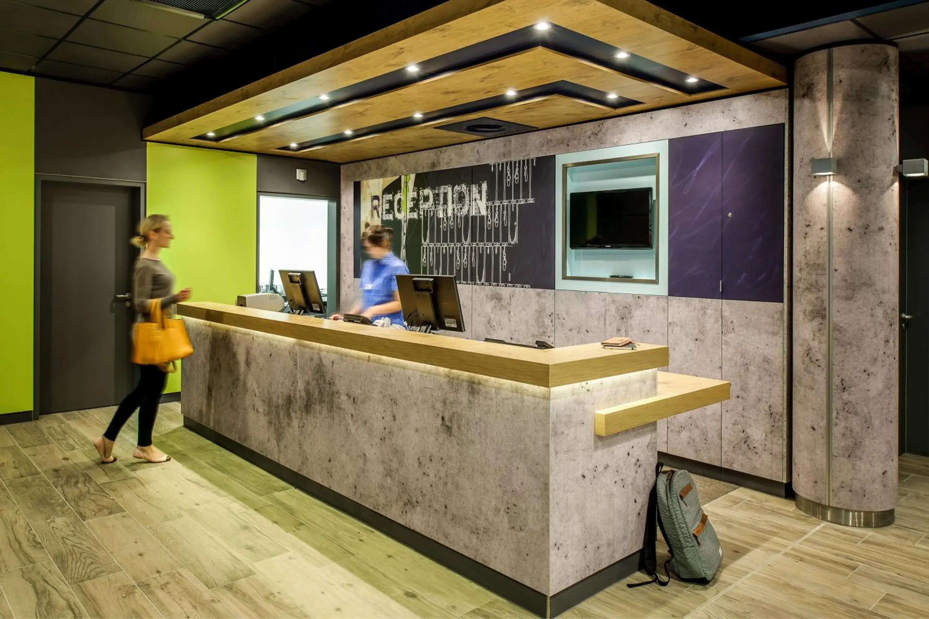 Lobby or reception in ibis budget Muenchen City Olympiapark Lobby or reception in ibis budget Muenchen City Olympiapark