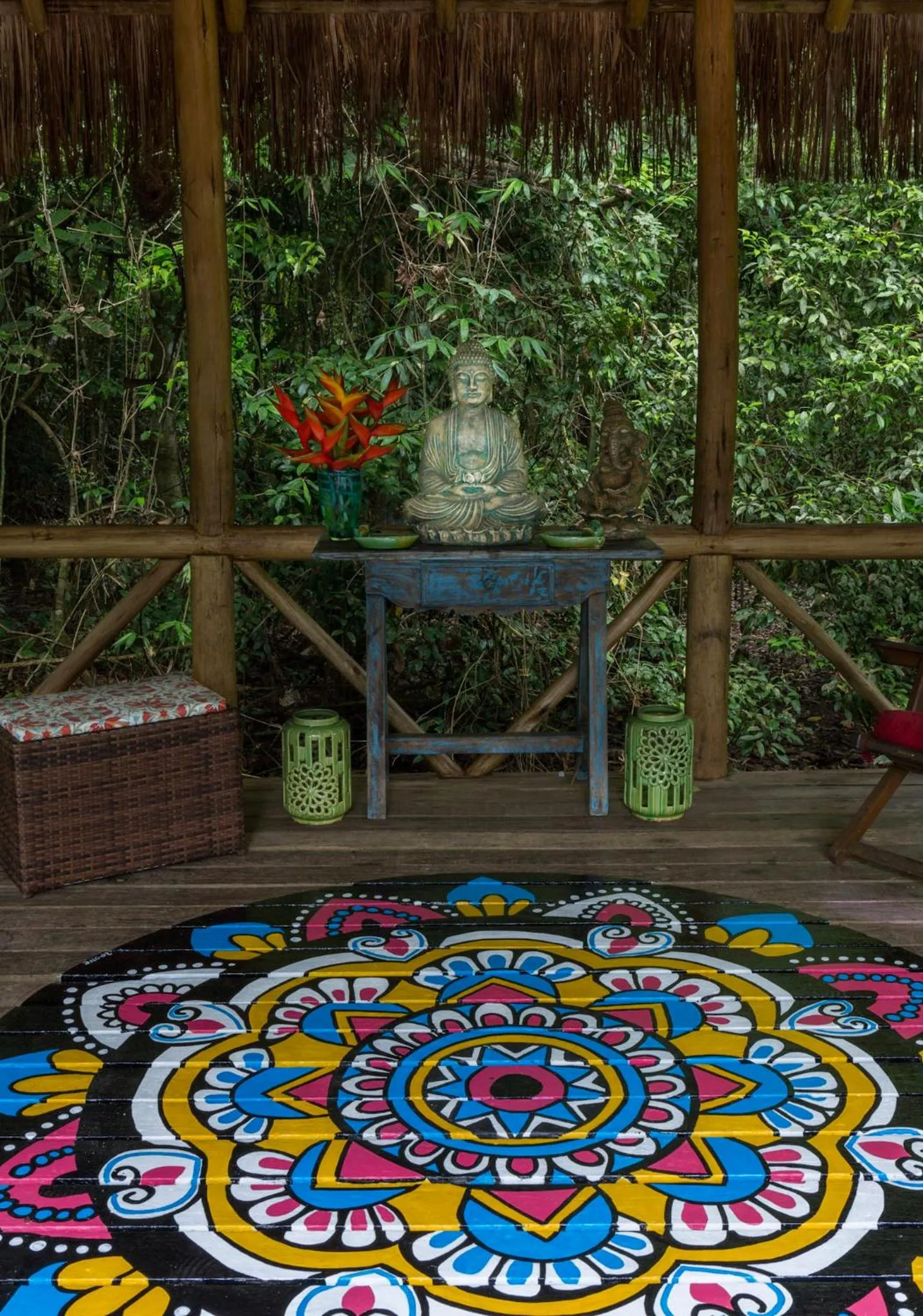 Decorative detail in Itamambuca Eco Resort