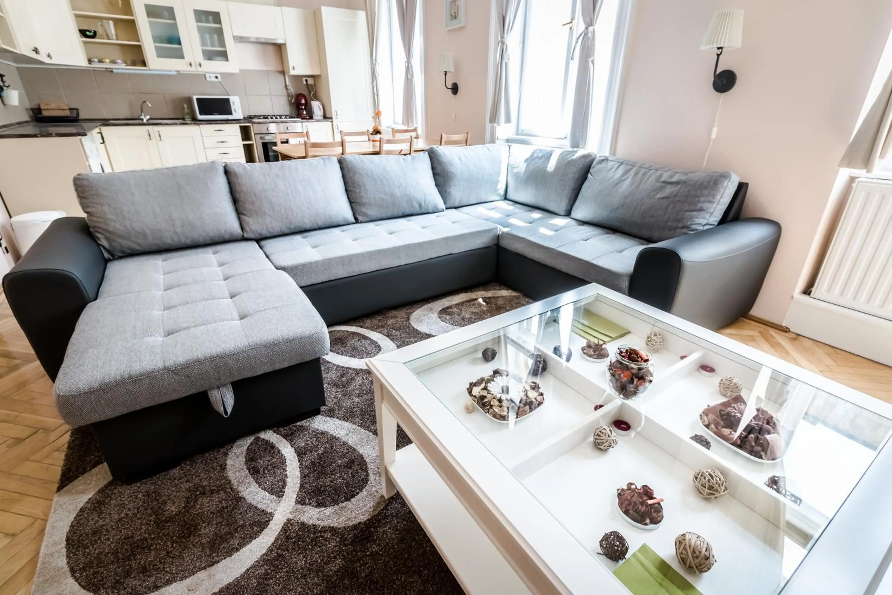 Living room in BpR König Design Apartment