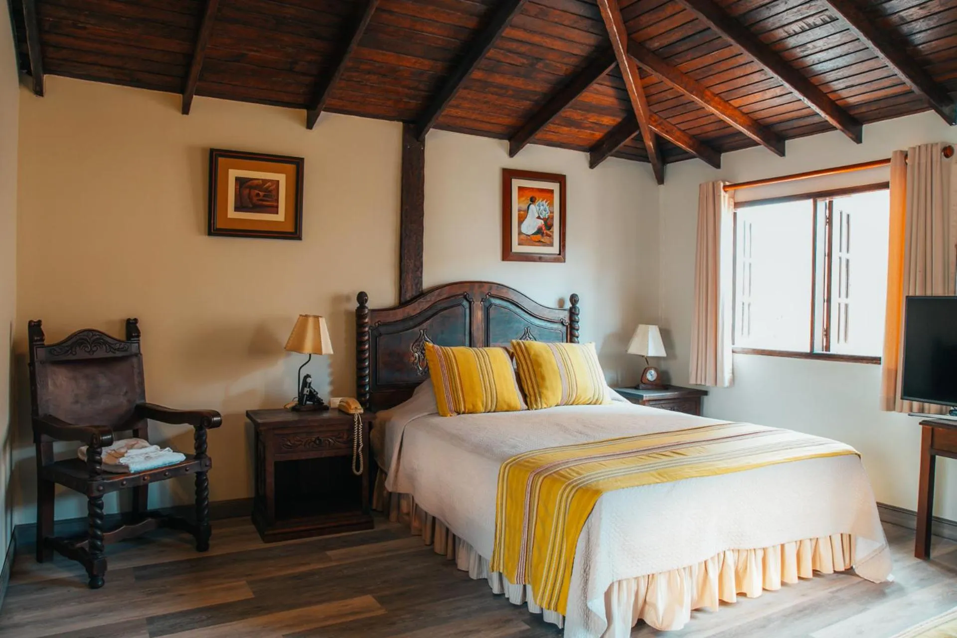 Bed in Hotel Antigua Miraflores