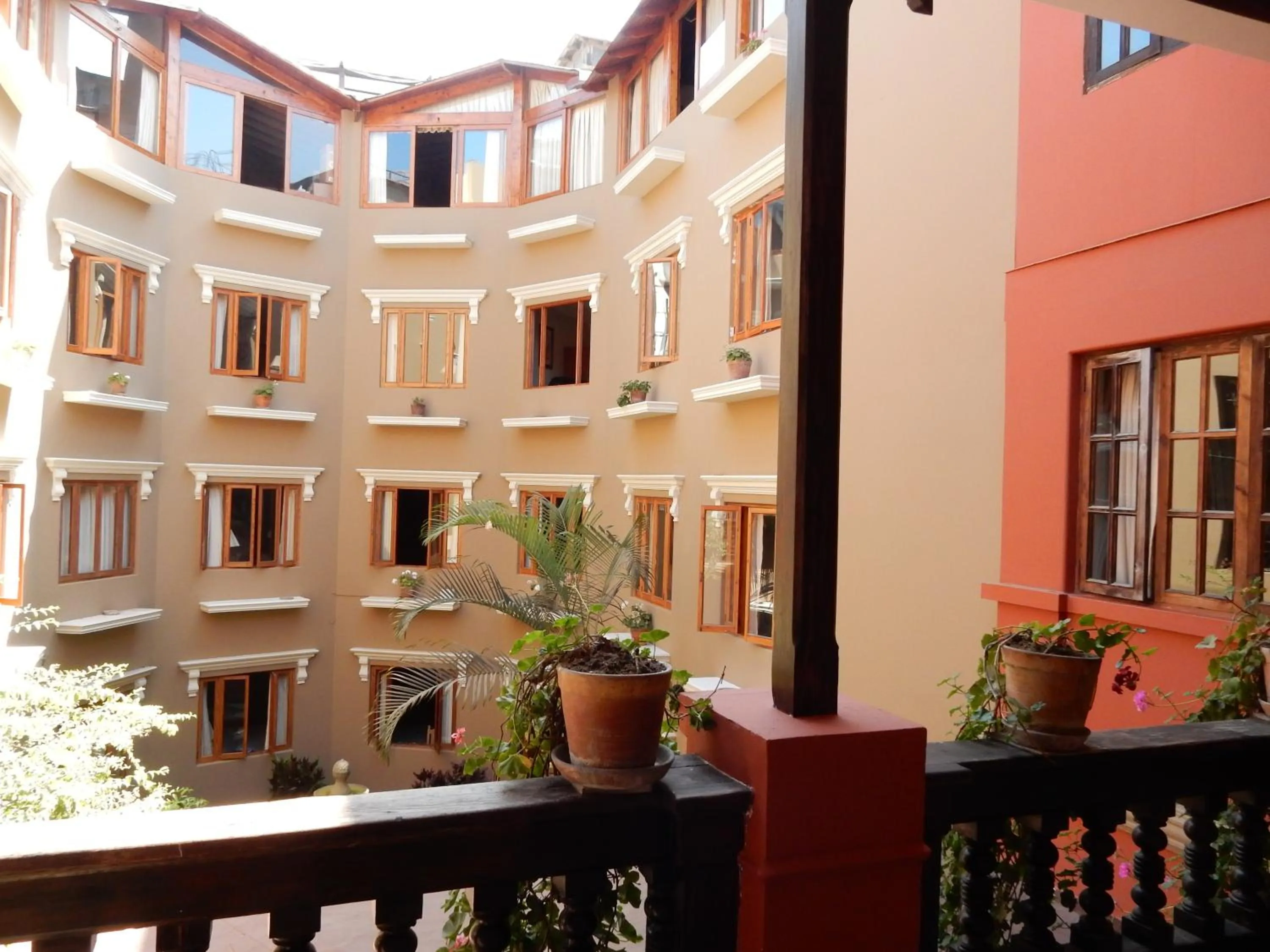 Garden view in Hotel Antigua Miraflores