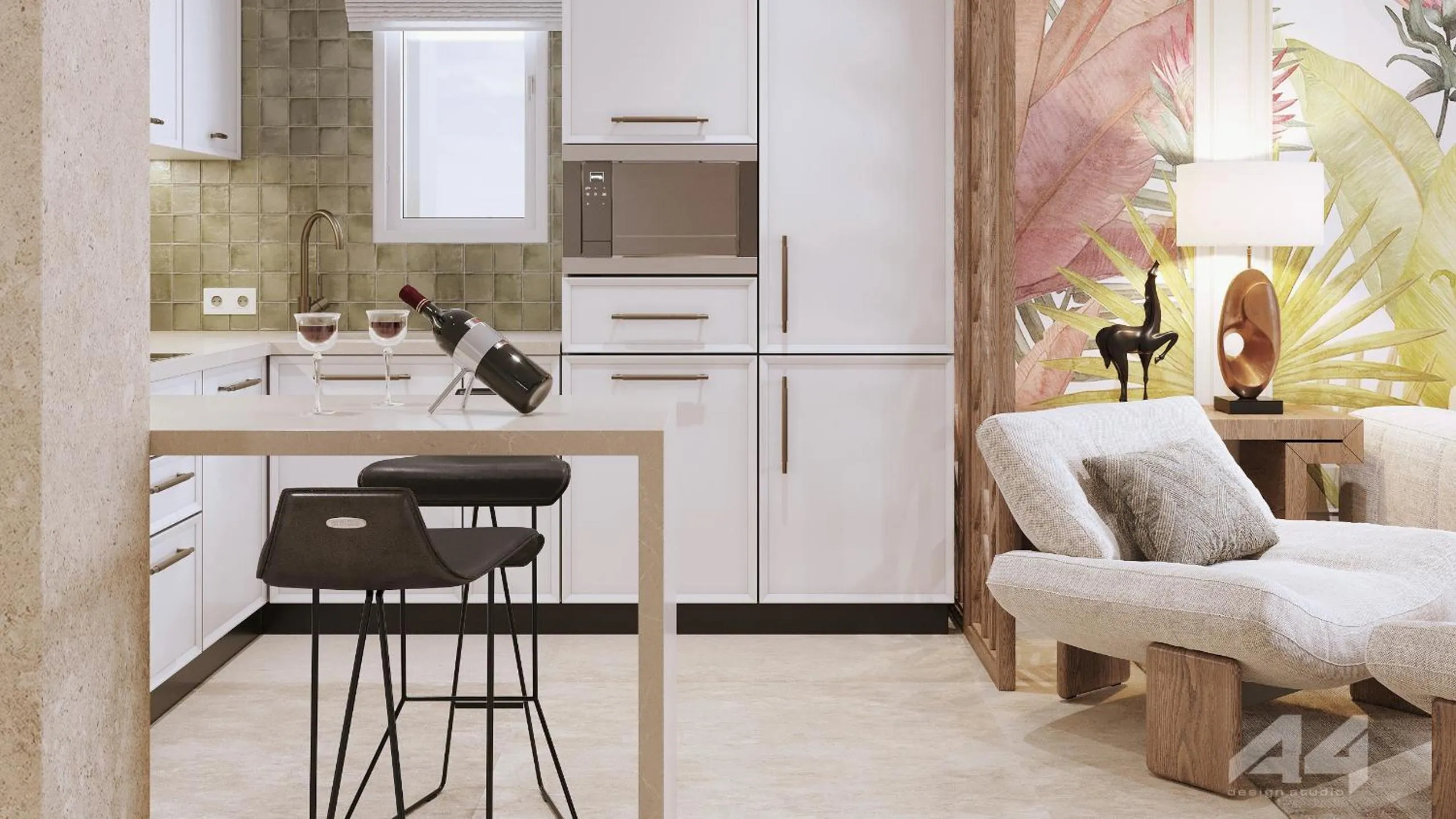 Kitchen or kitchenette in Almyros Beach