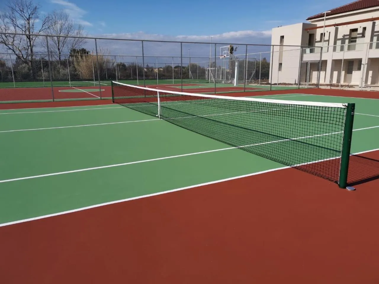Tennis court in Almyros Beach