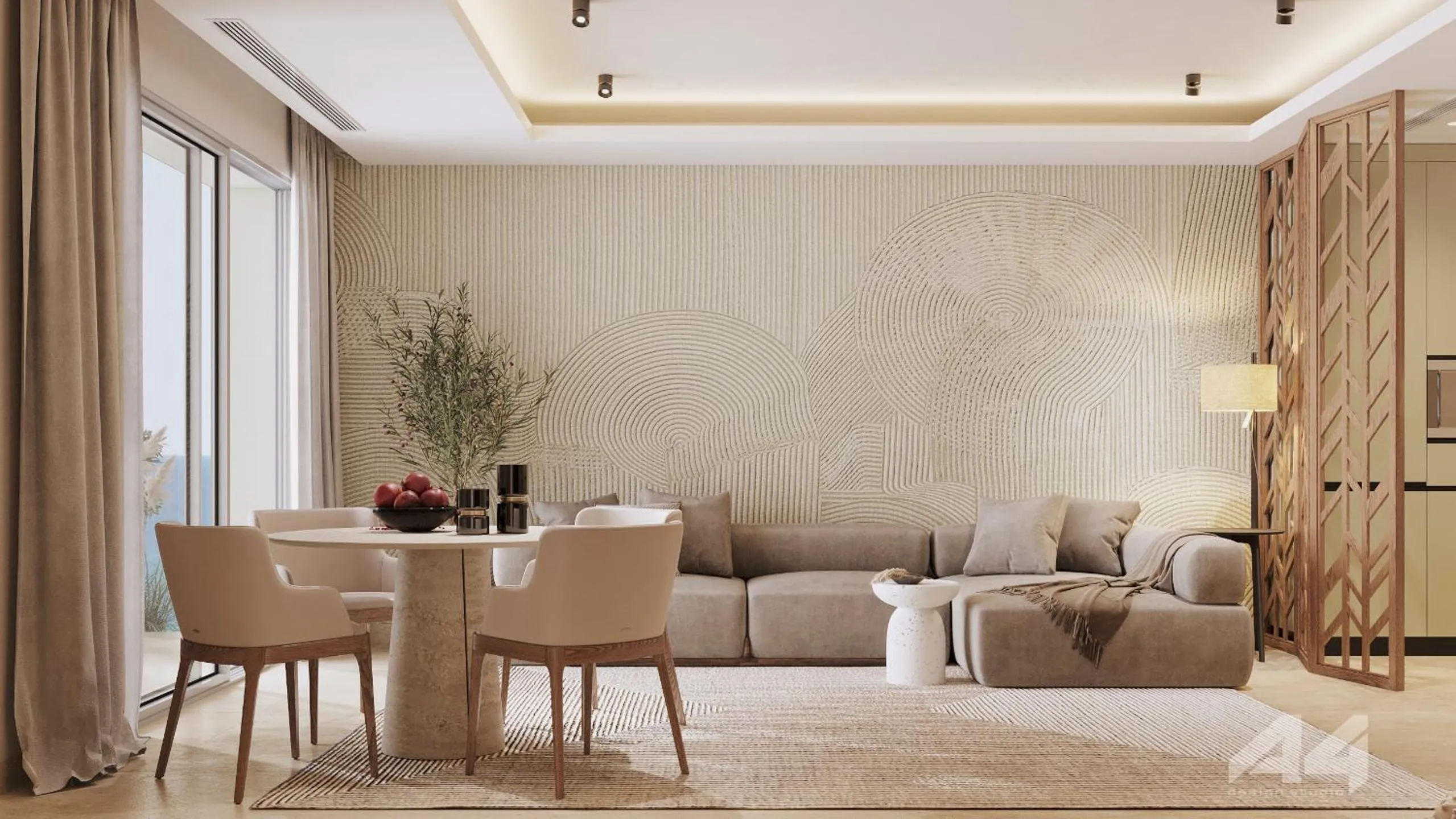 Living room in Almyros Beach