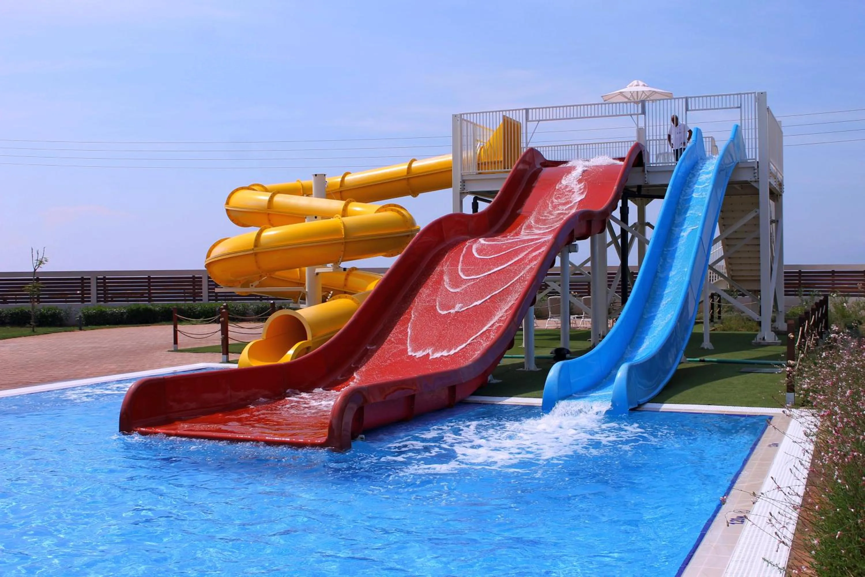 Aqua park in Almyros Beach