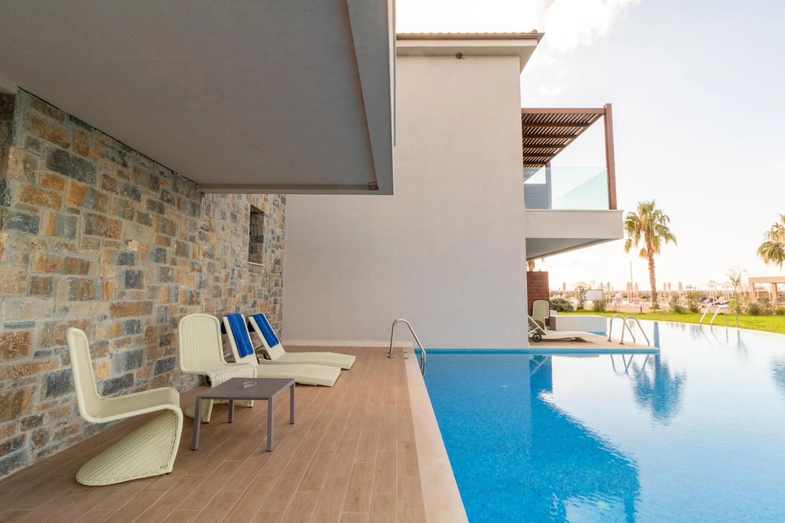 Swimming pool in Almyros Beach