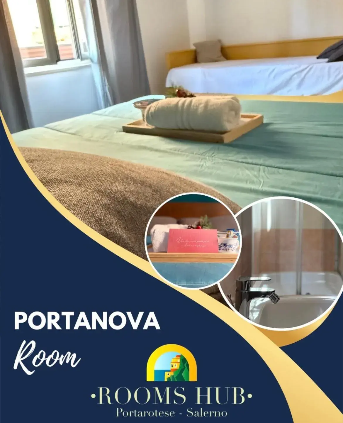 Quadruple Room with Private Bathroom - single occupancy in Rooms hub Portarotese Quadruple Room with Private Bathroom - single occupancy in Rooms hub Portarotese