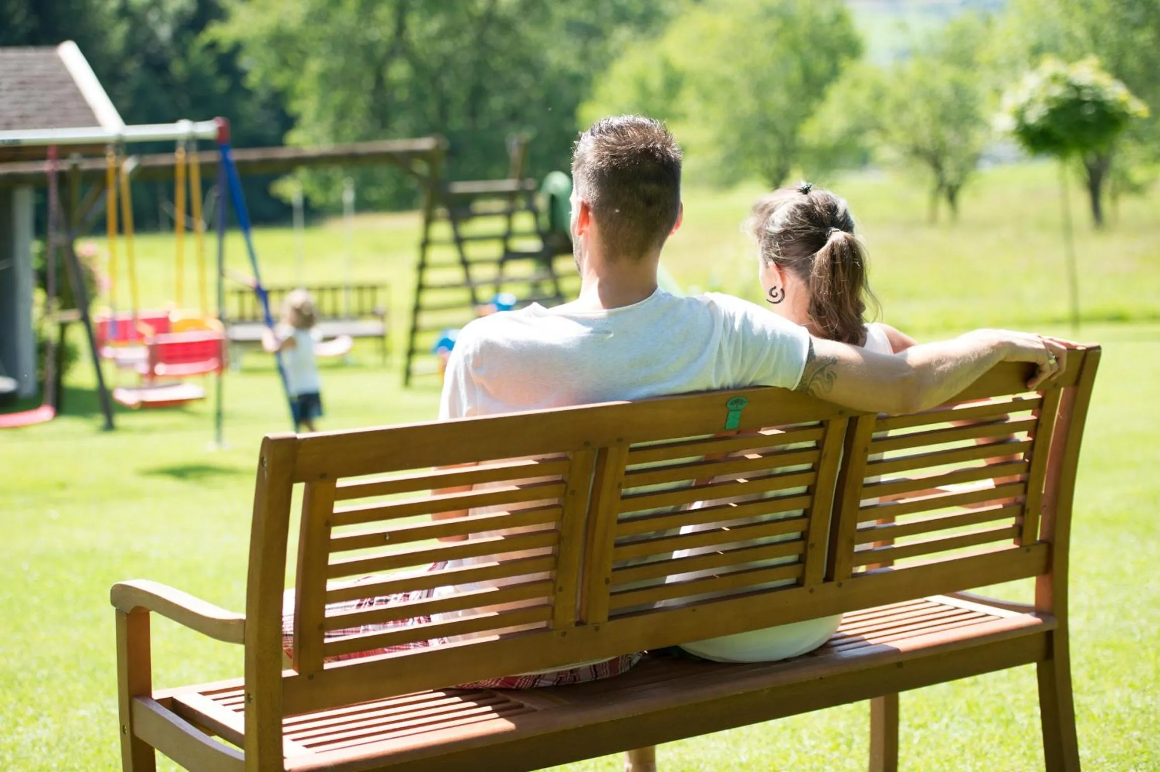 Garden view in Pension Irlingerhof