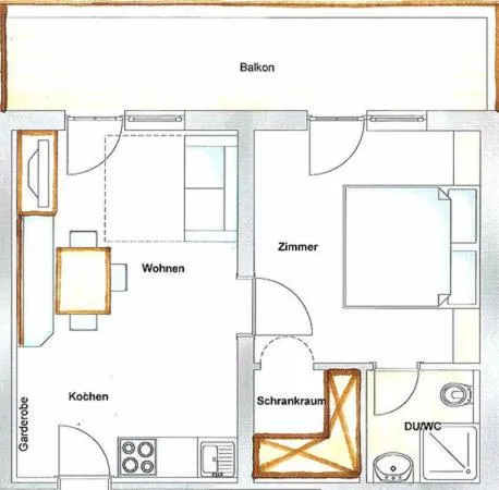Floor plan in Appartements Strobl