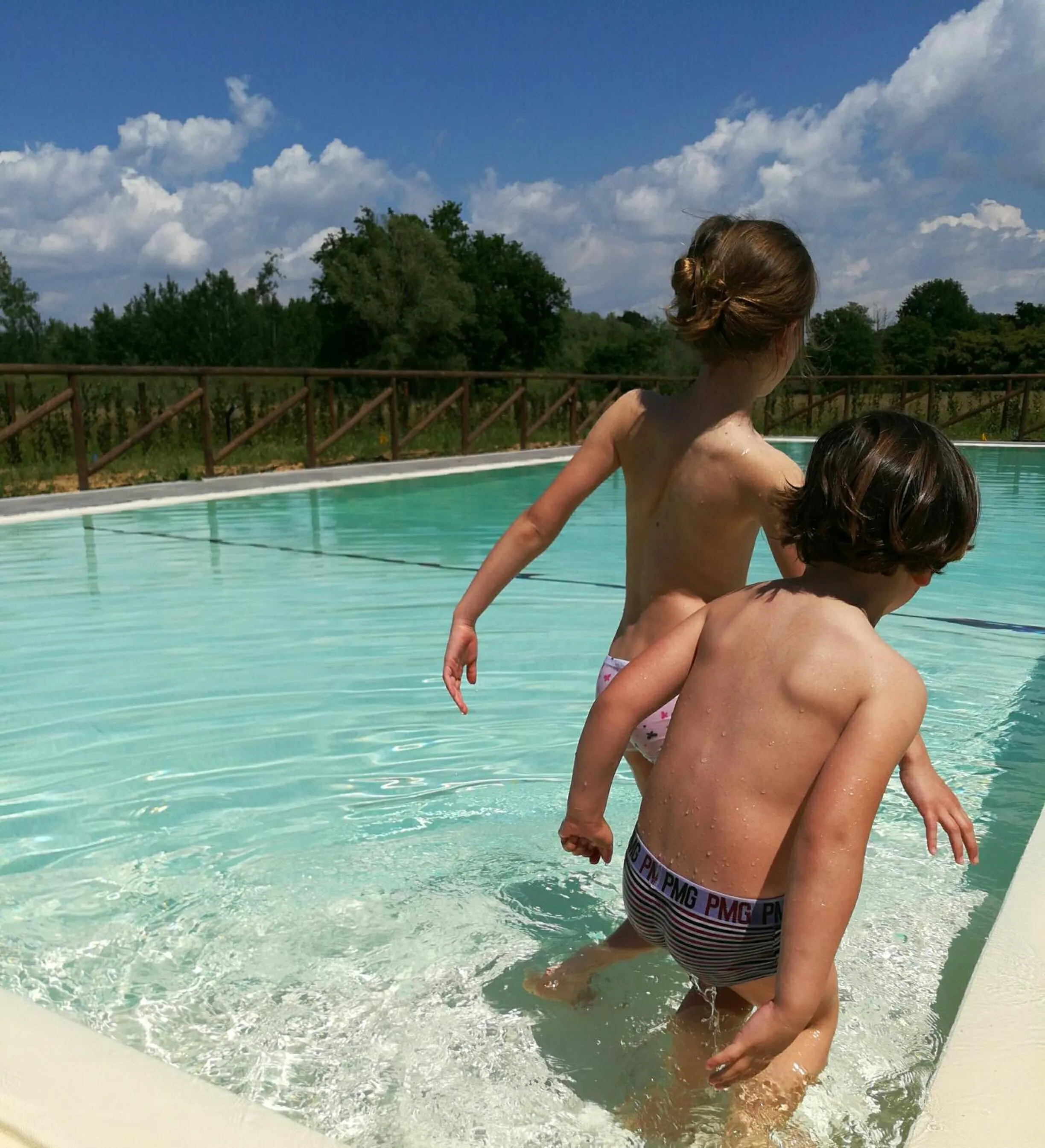 Pool view in Tenuta San Giovanni Lucca