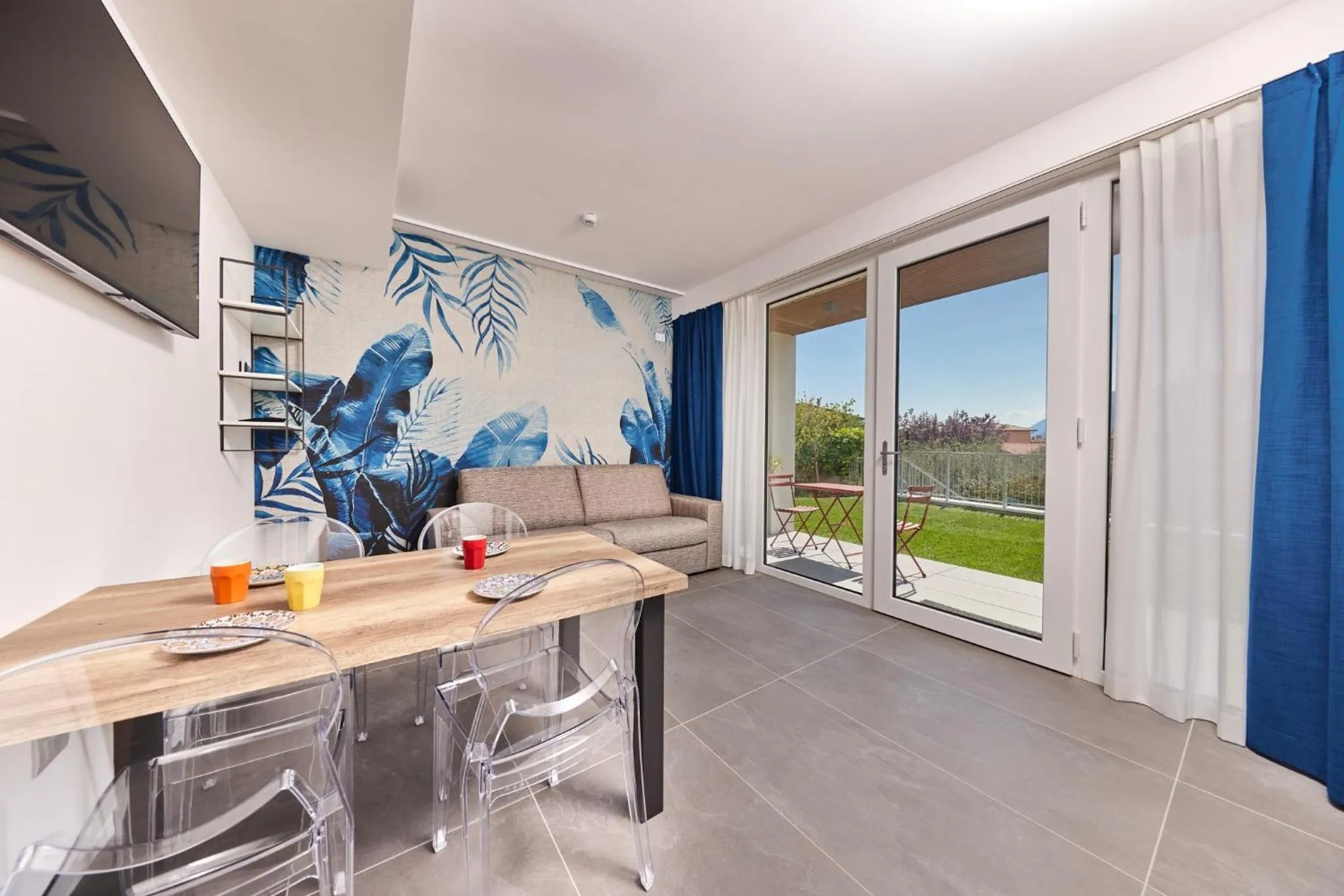 Patio in Hotel Catullo