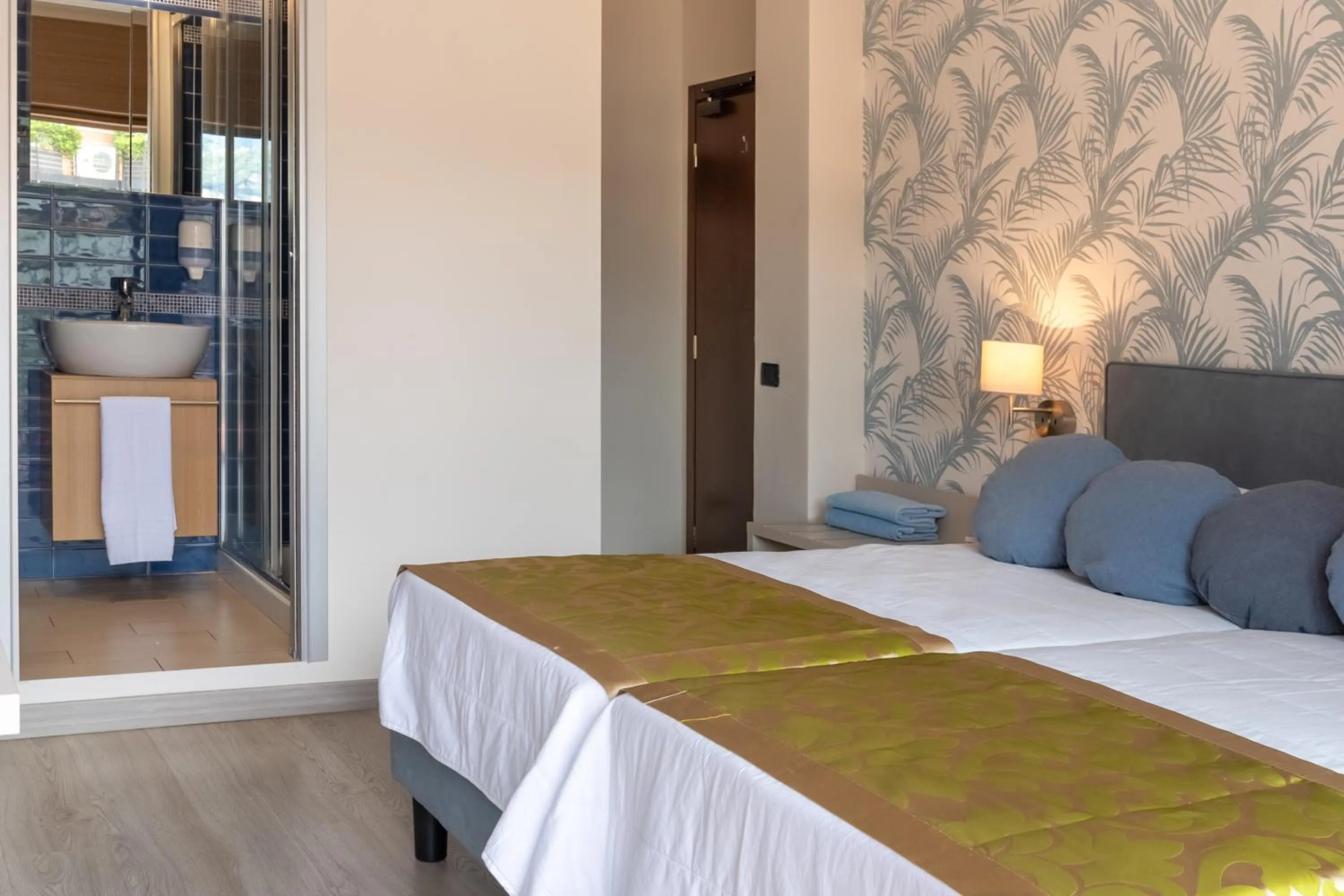 Bed in Hotel Catullo