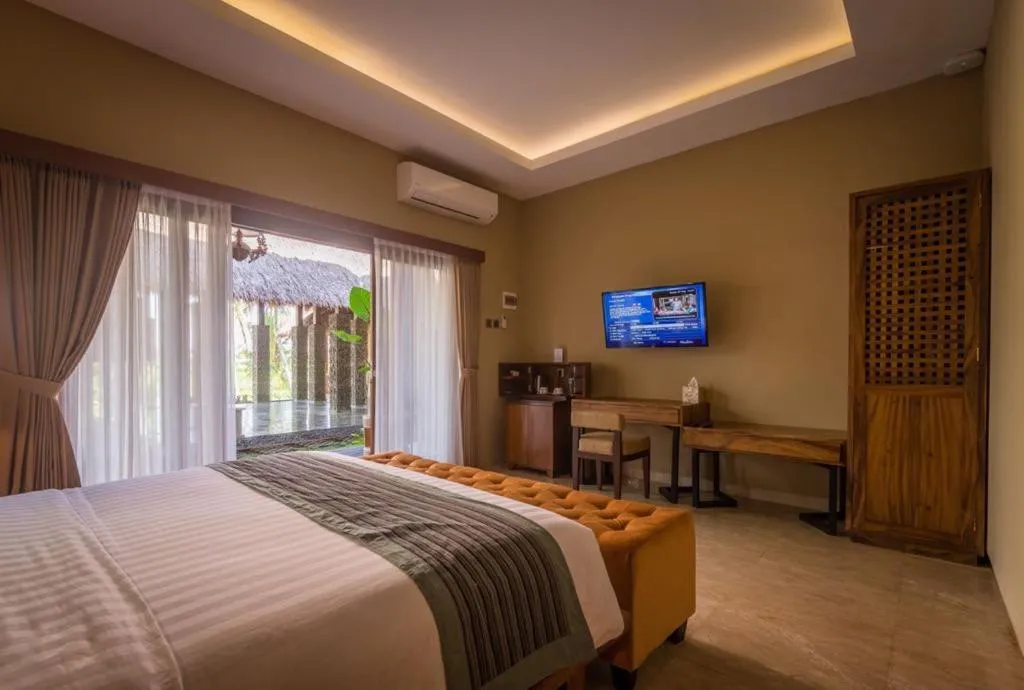 Bed in ILA Villa Ubud