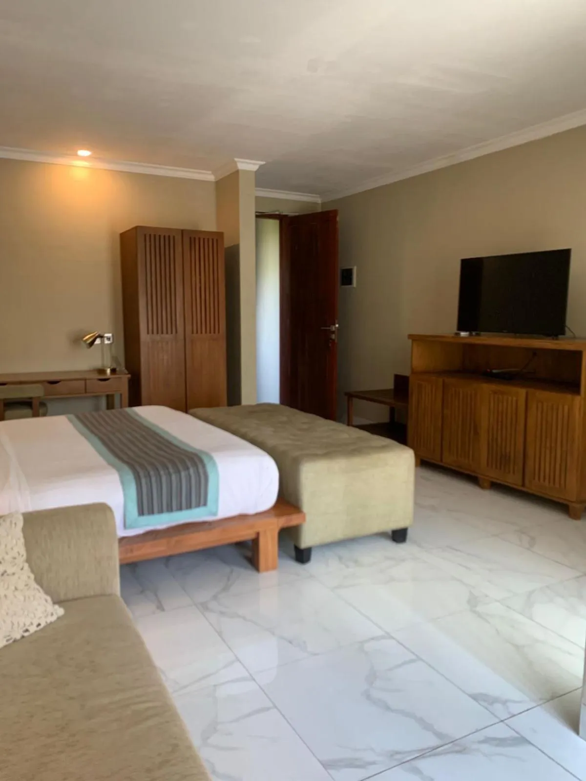 Bed in ILA Villa Ubud