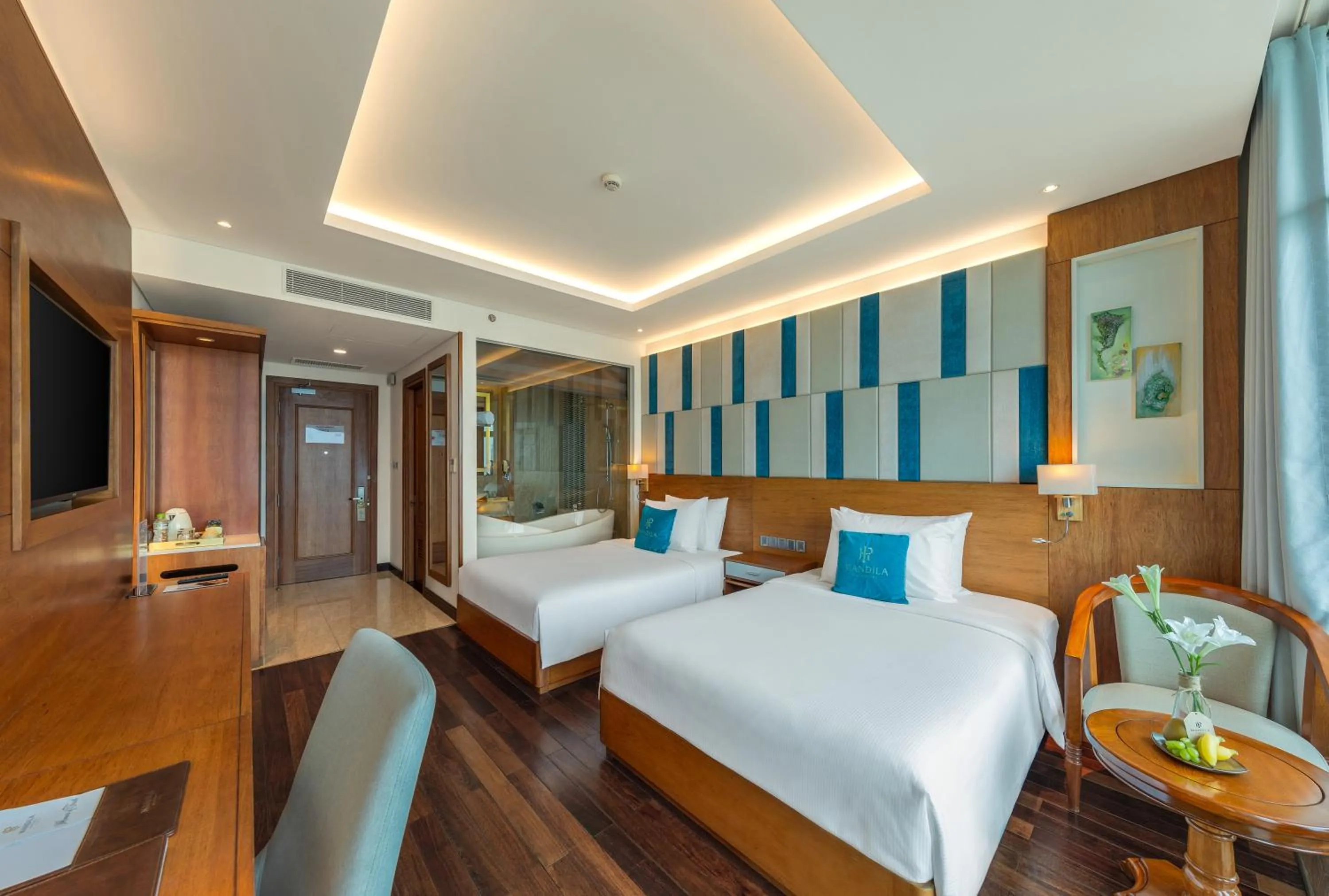 TV and multimedia, Bed in Mandila Beach Hotel Danang