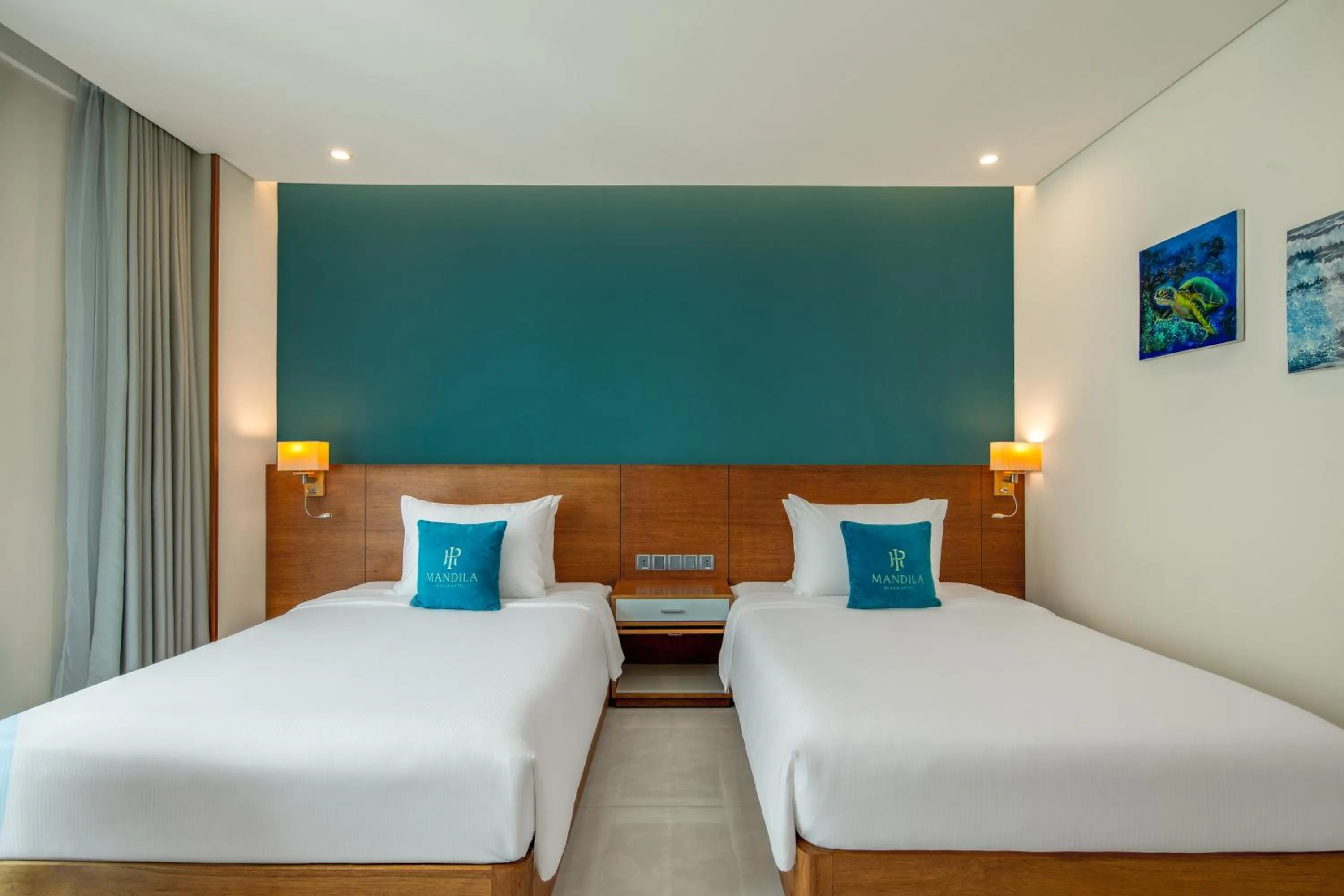 Bed in Mandila Beach Hotel Danang