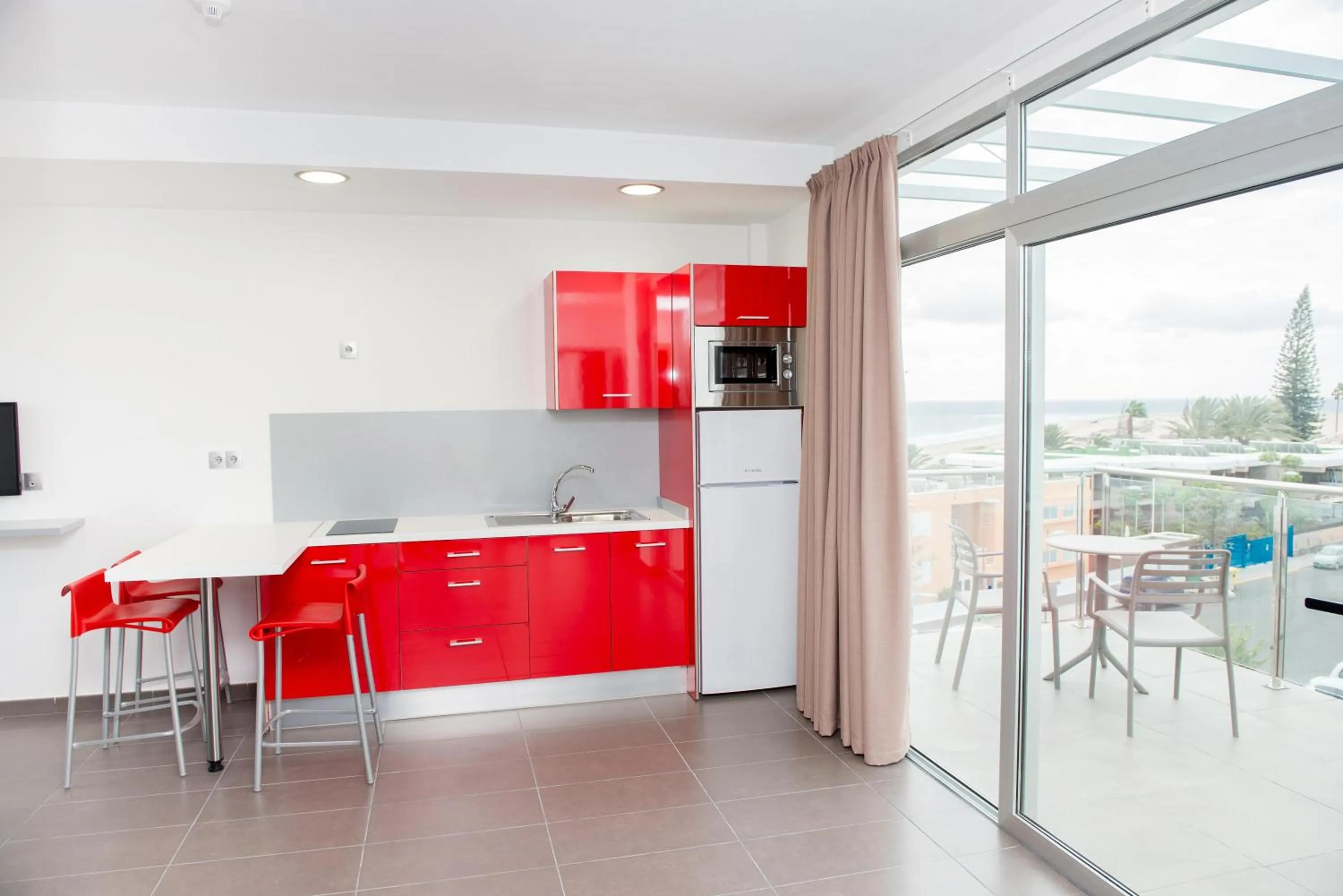 Kitchen or kitchenette in Apartamentos El Palmar