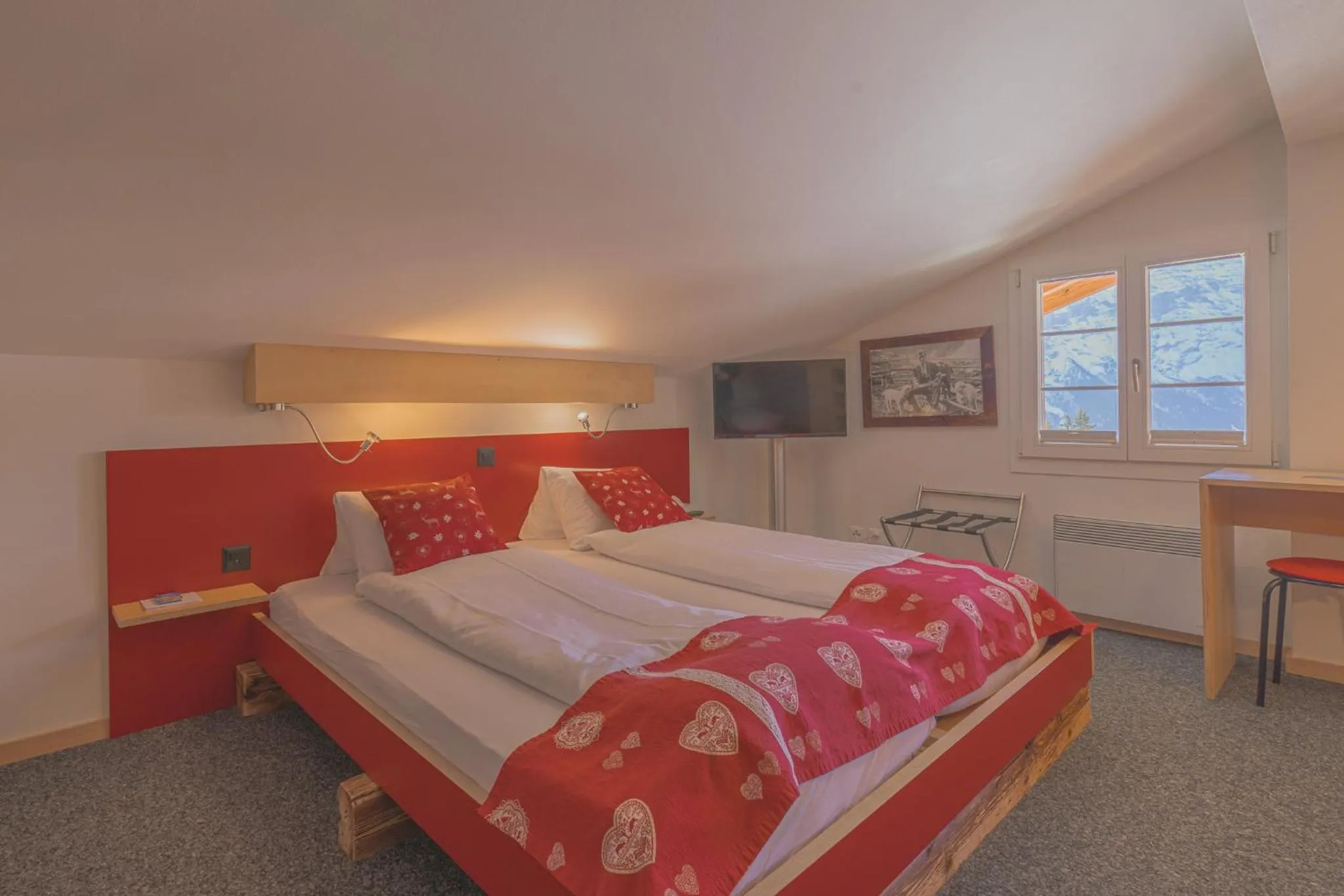 Bed in Alpinhotel Bort