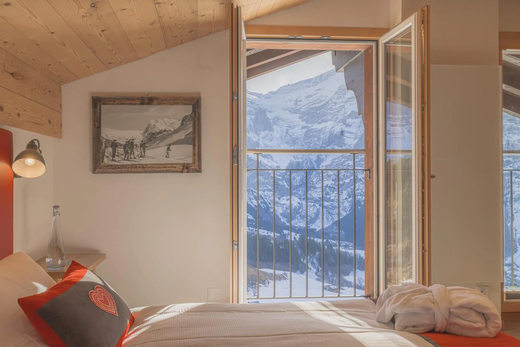 Bed in Alpinhotel Bort