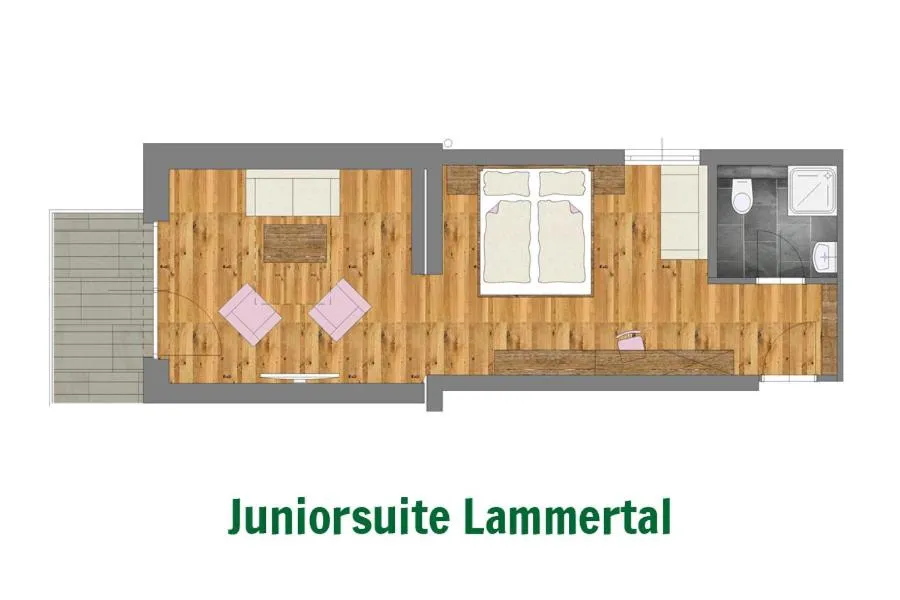 Photo of the whole room in Berghotel Lämmerhof