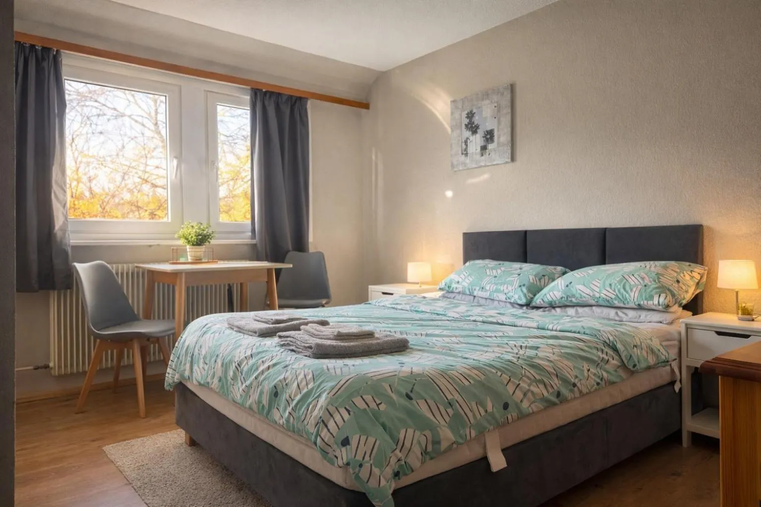 Photo of the whole room, Bed in Pension Bergseeblick