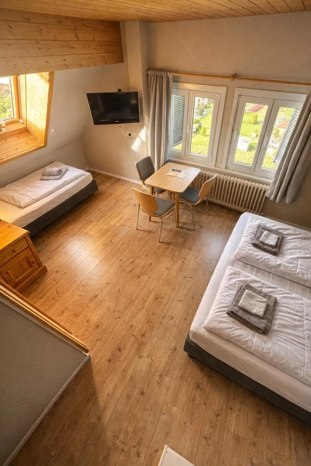 Photo of the whole room, Bed in Pension Bergseeblick