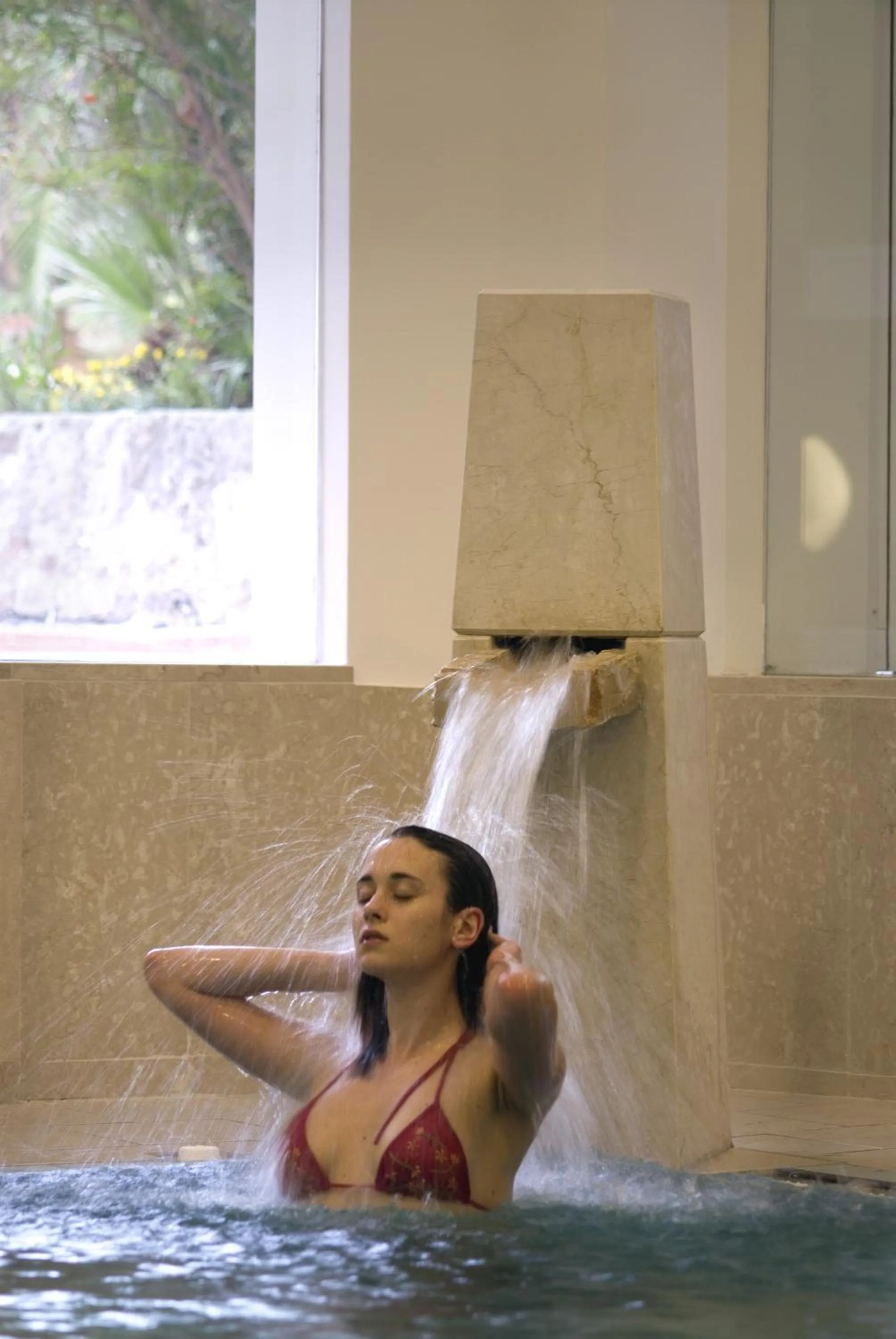 Hot Spring Bath in Villa Angela Hotel & Spa