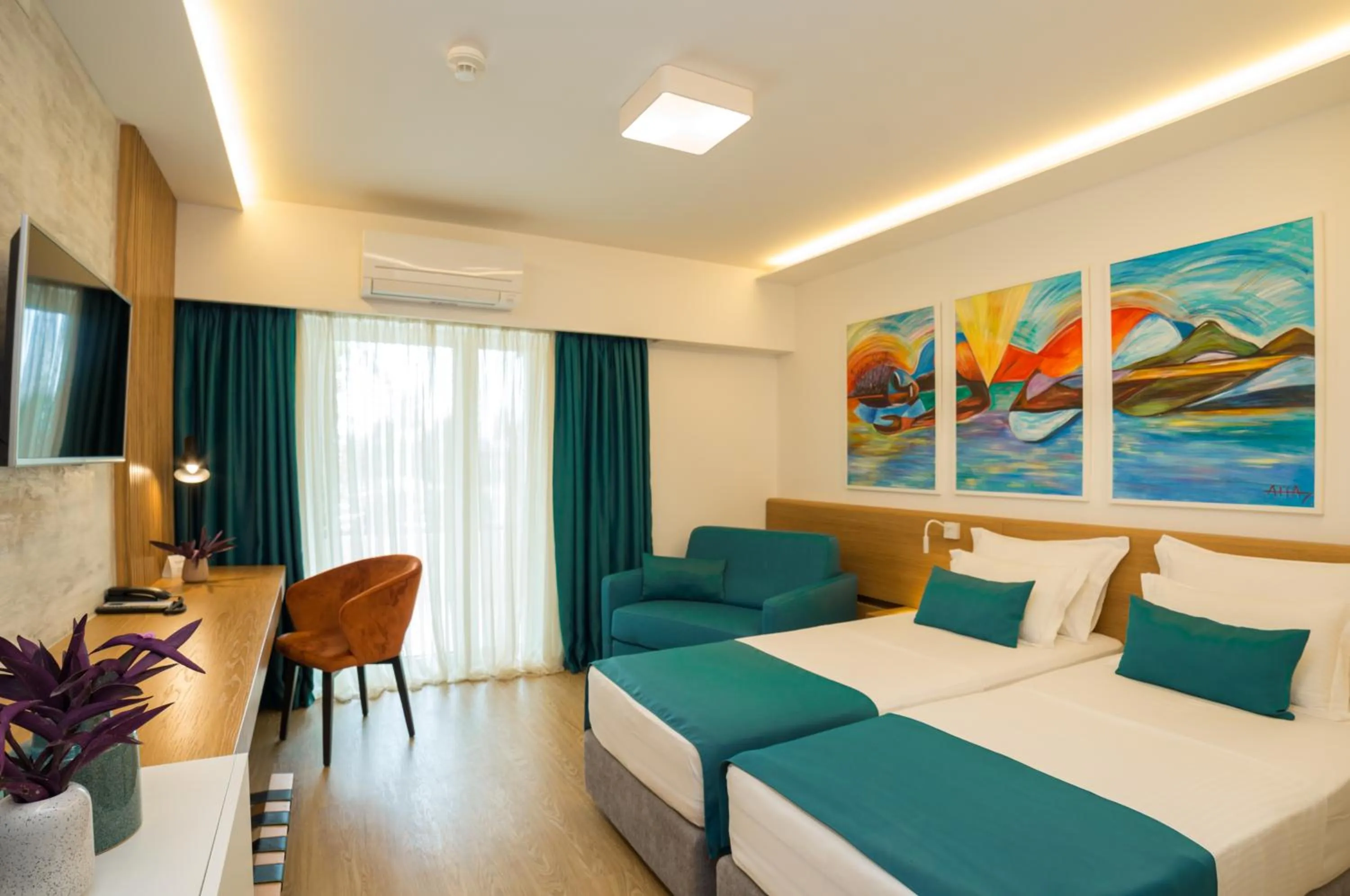 Bed in Hotel Admiral