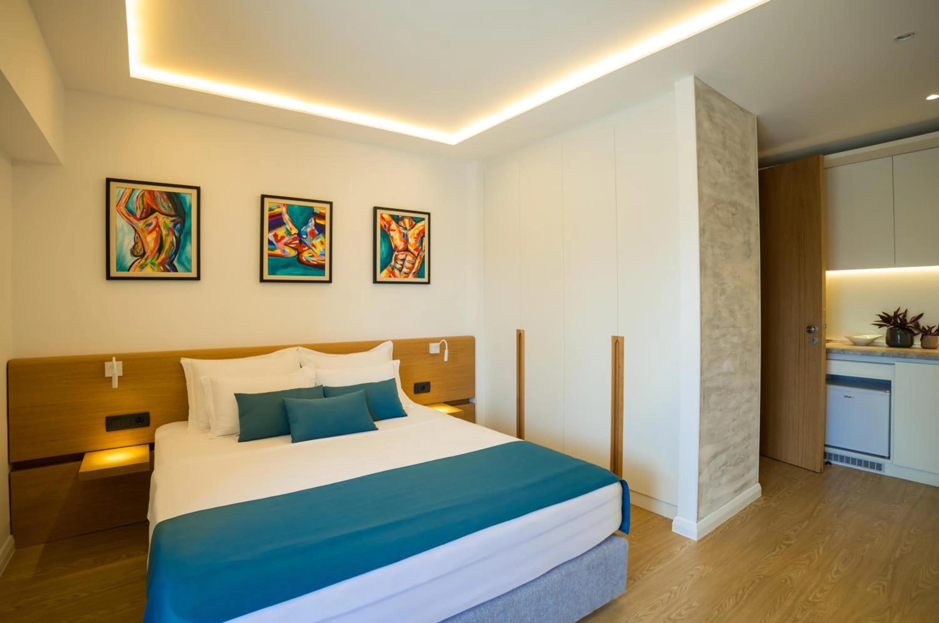 Bed in Hotel Admiral