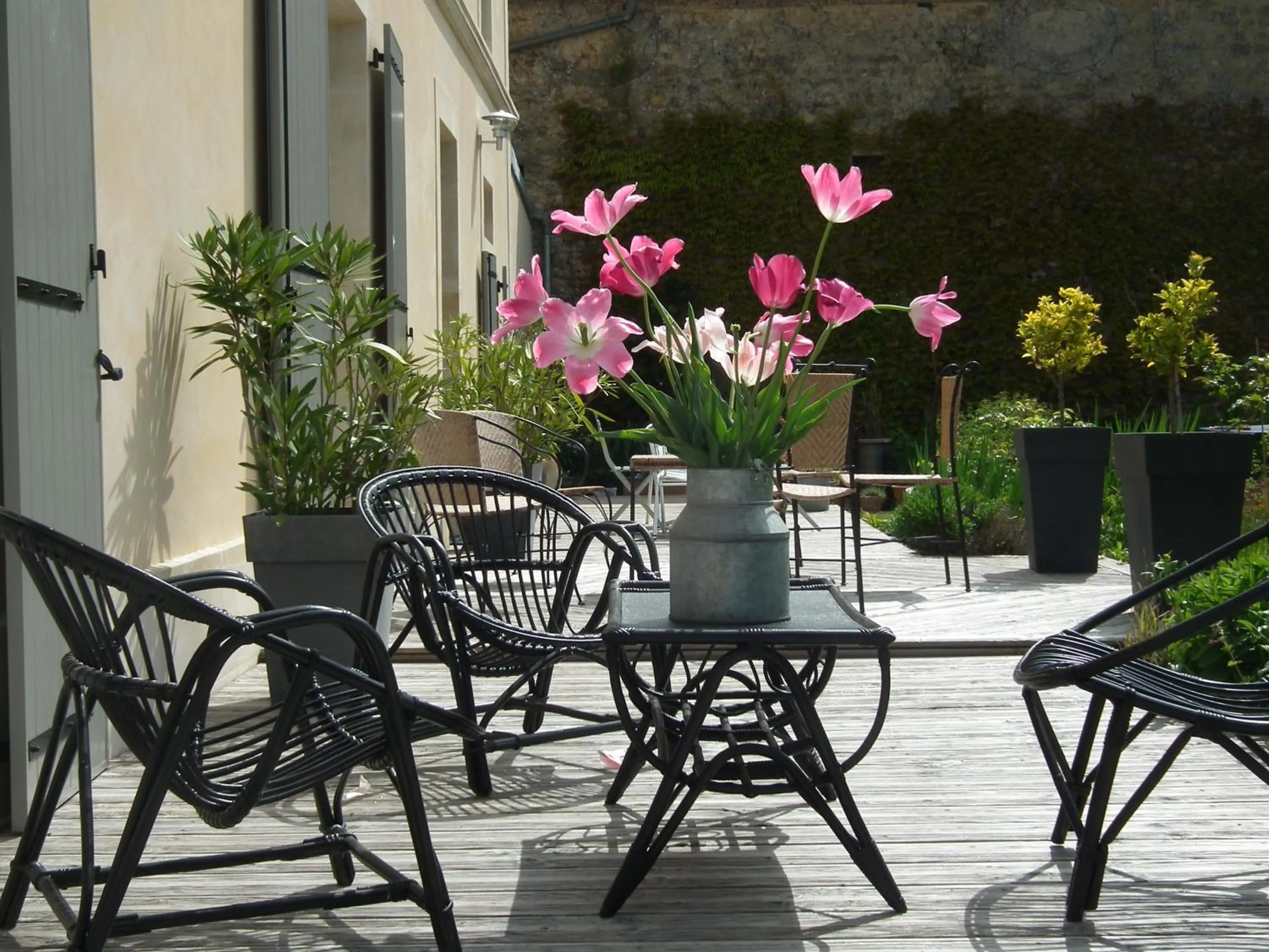 Balcony/Terrace in Chambre d'hôte le 18-20