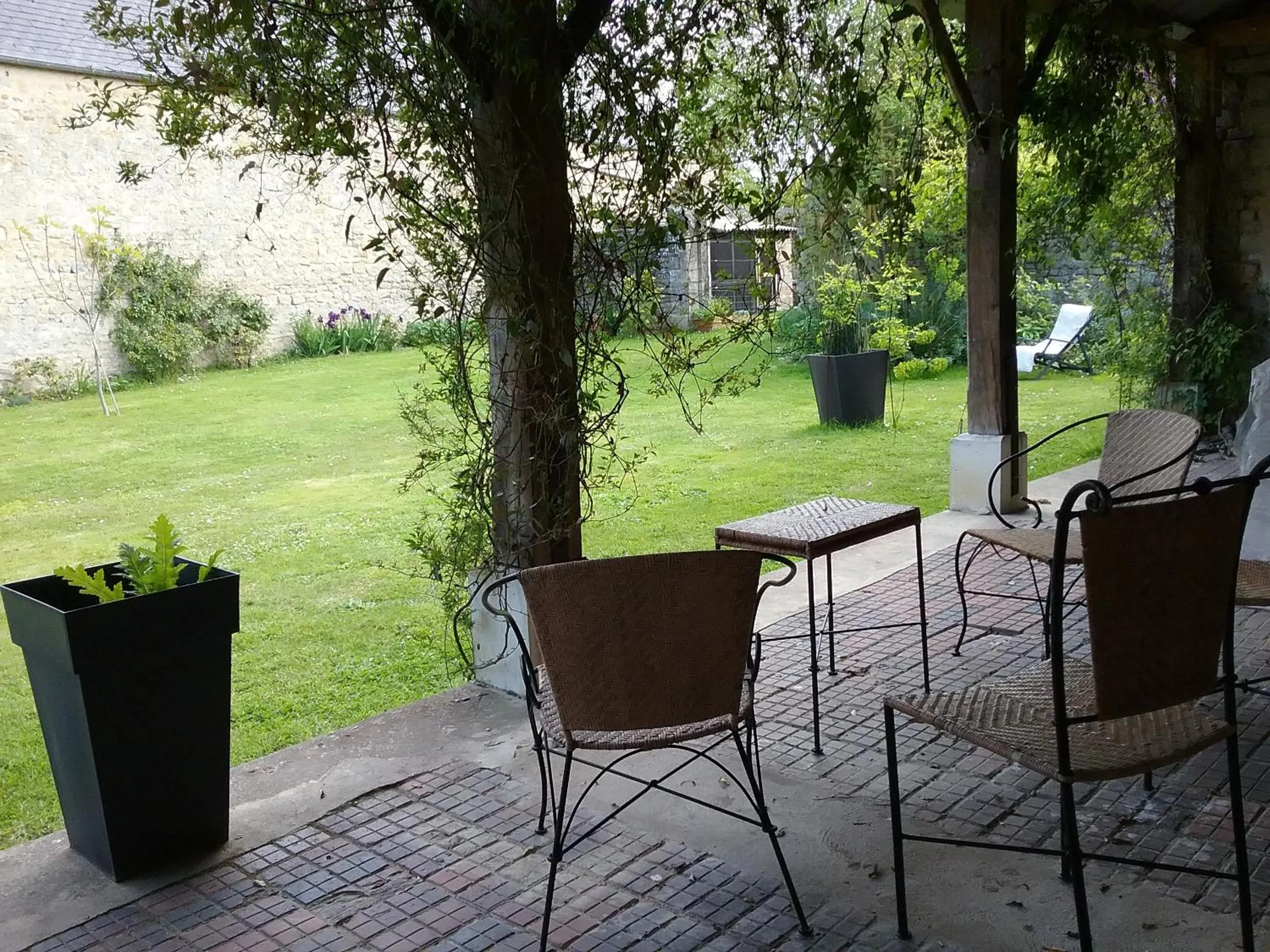 Patio in Chambre d'hôte le 18-20