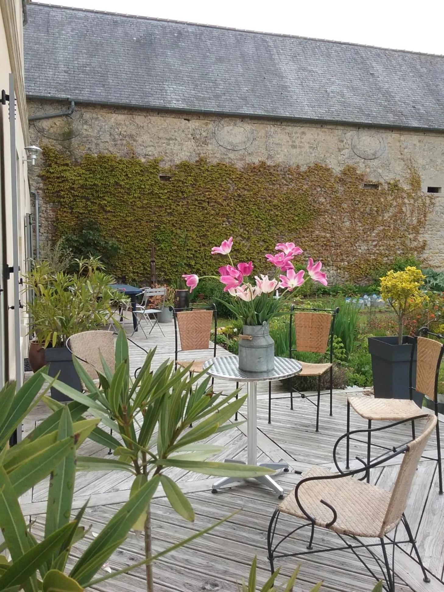 Balcony/Terrace in Chambre d'hôte le 18-20