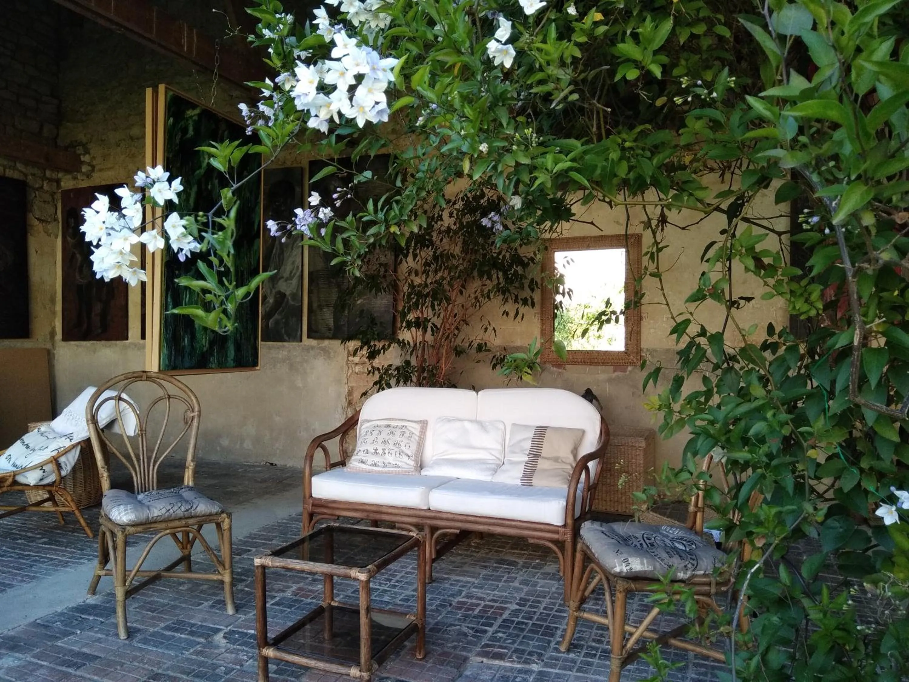 Patio in Chambre d'hôte le 18-20