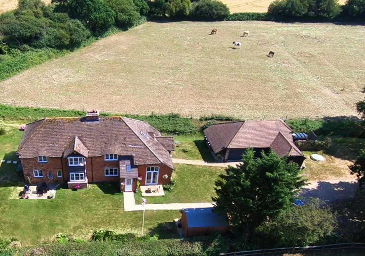Bird's eye view in Linden House
