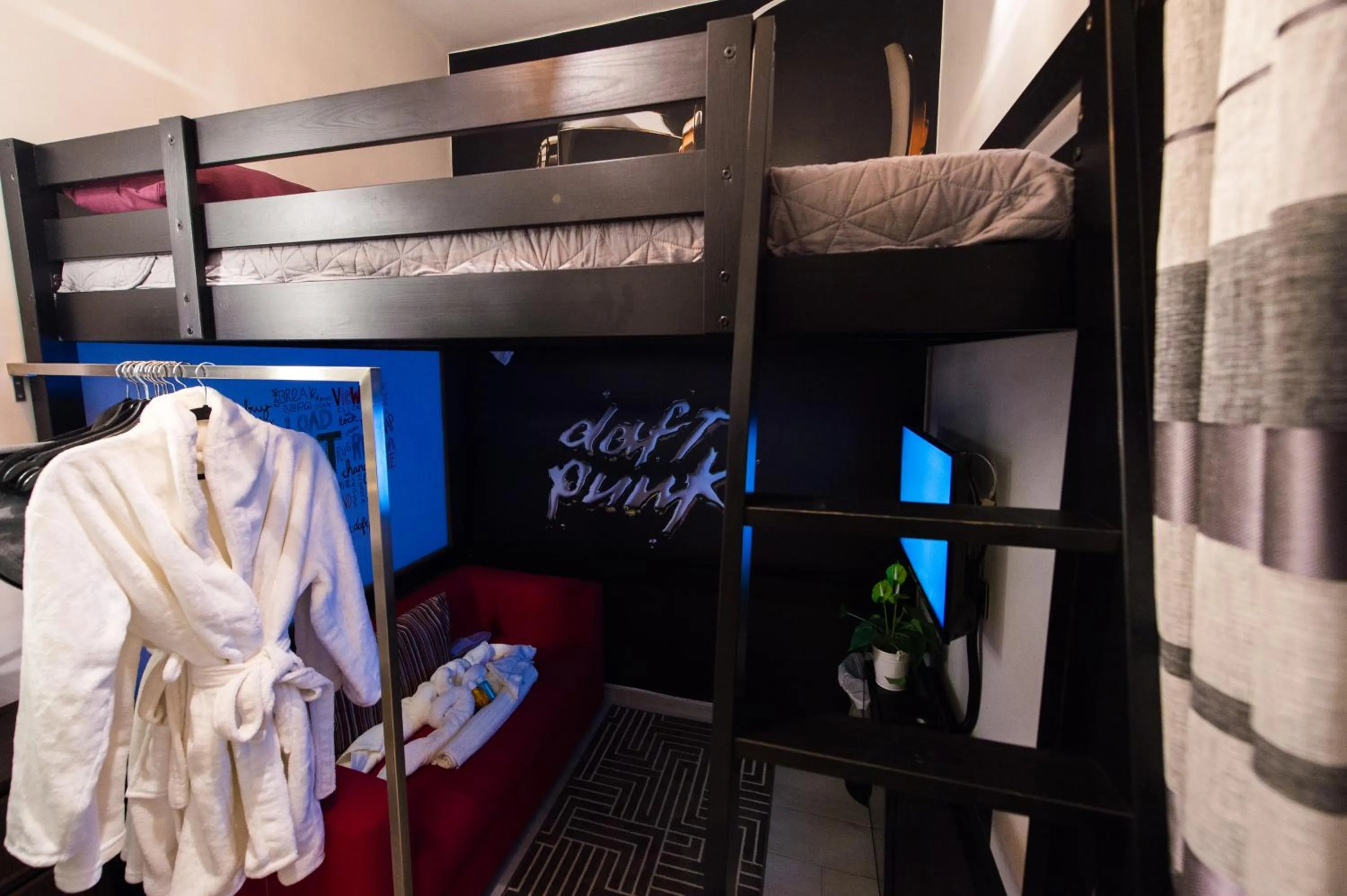 Bed in Backstage Boutique Music Themed Townhouse