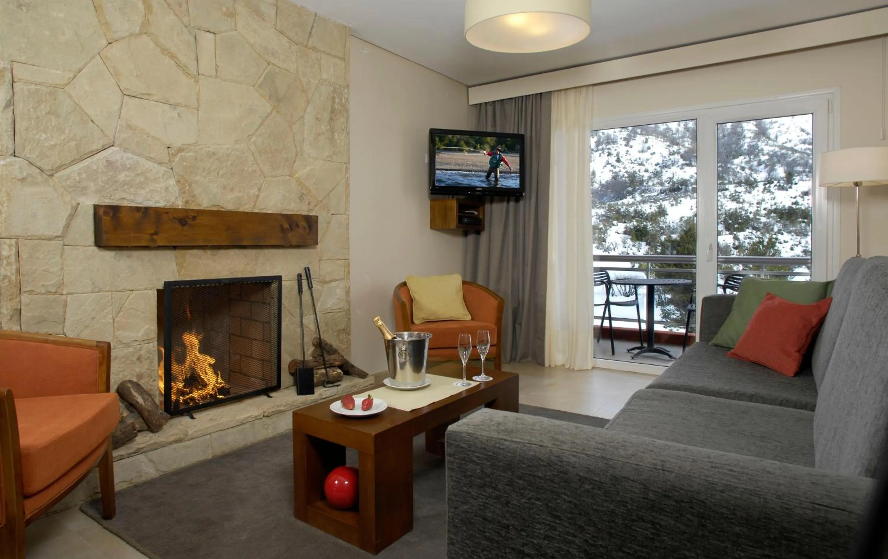 Living room in Village Condo