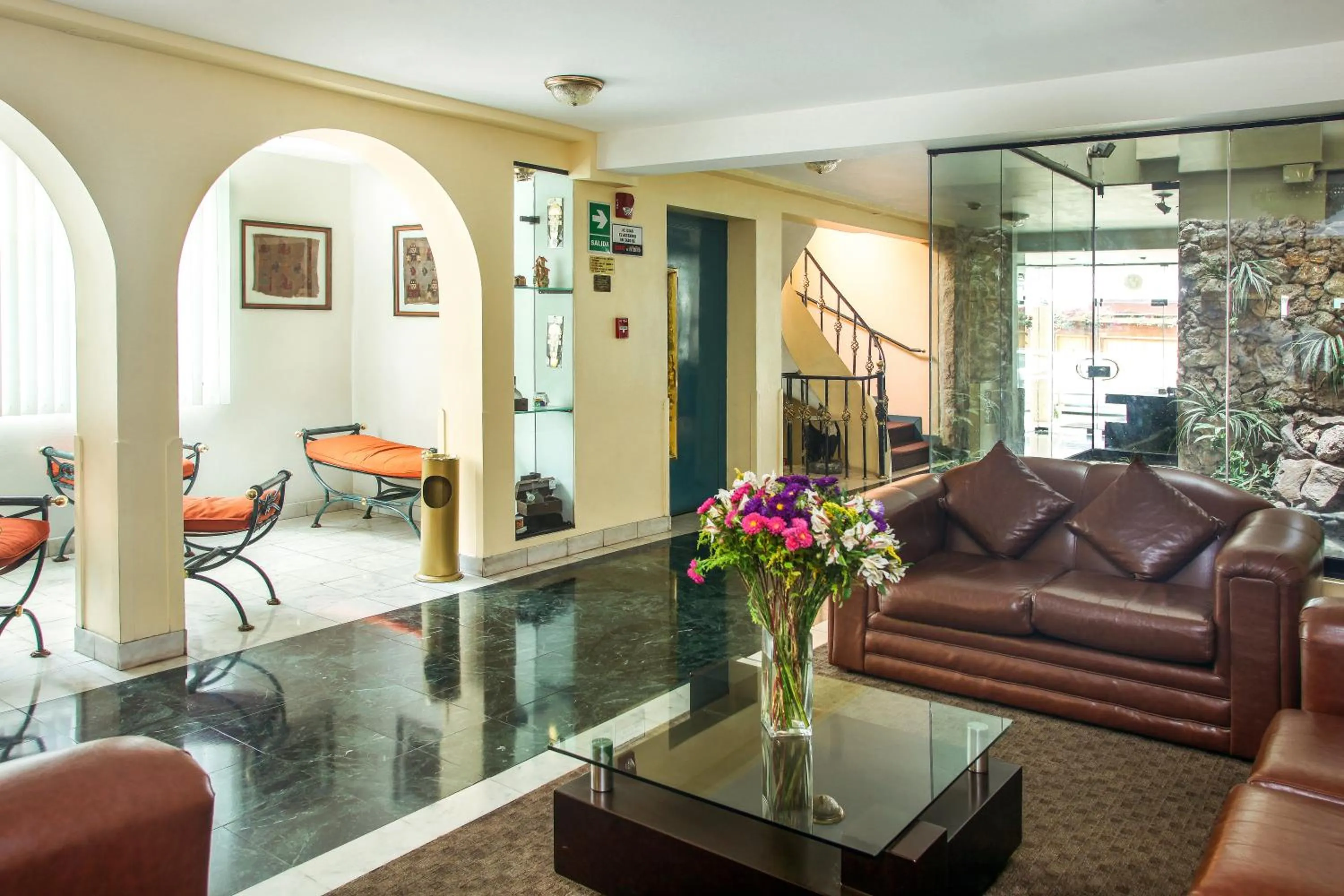 Lobby or reception in Embajadores Hotel