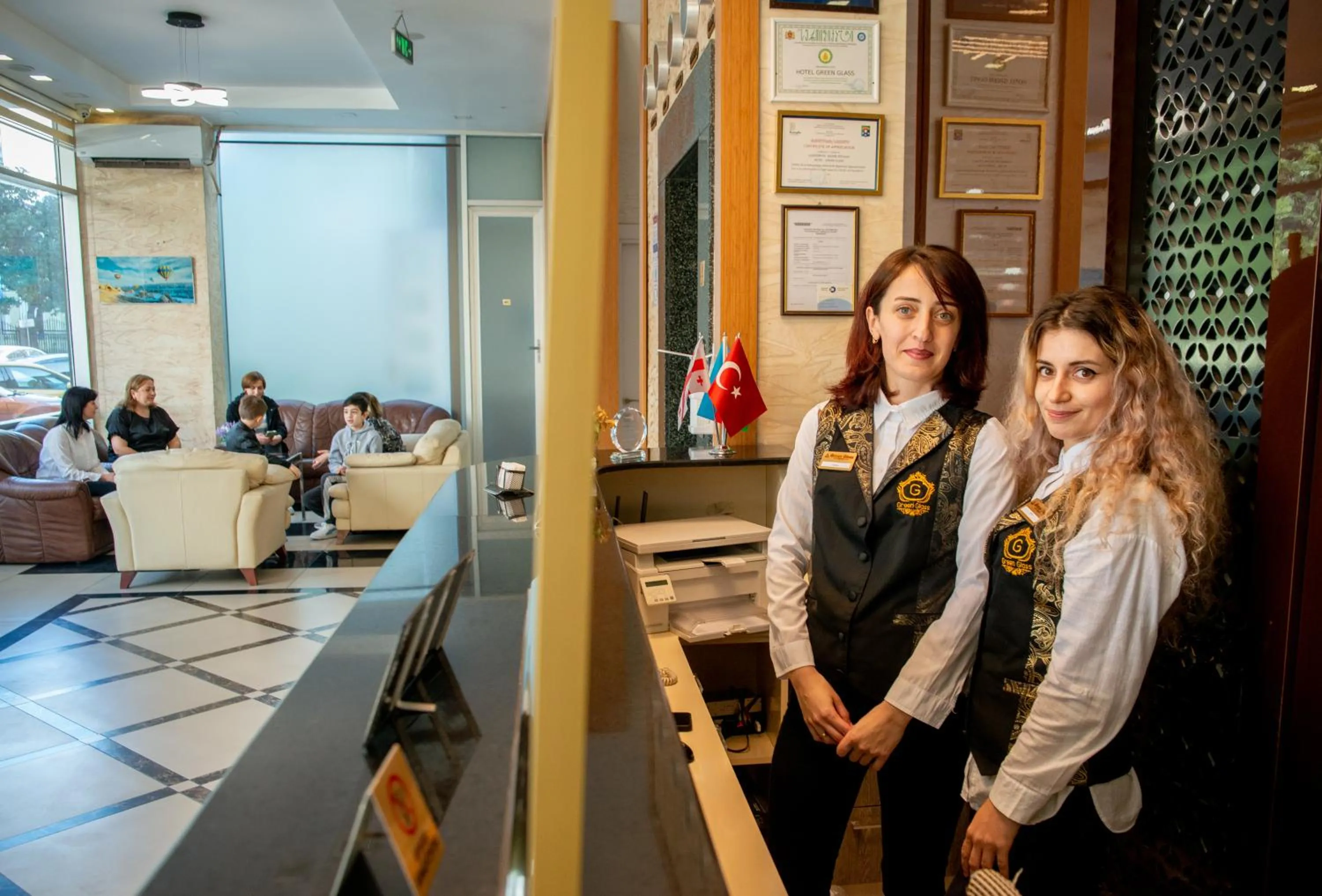 Staff in Hotel Green Glass