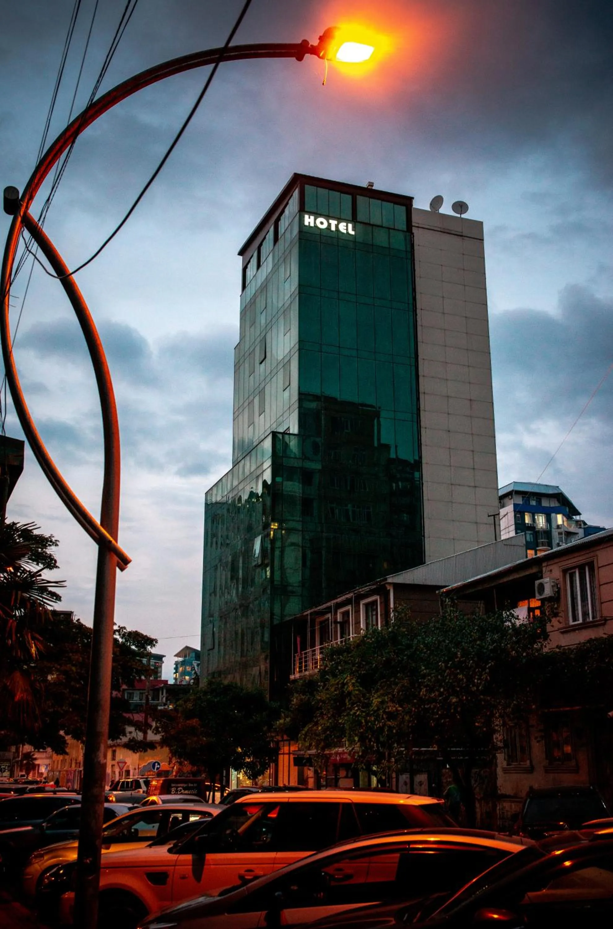 Property building in Hotel Green Glass