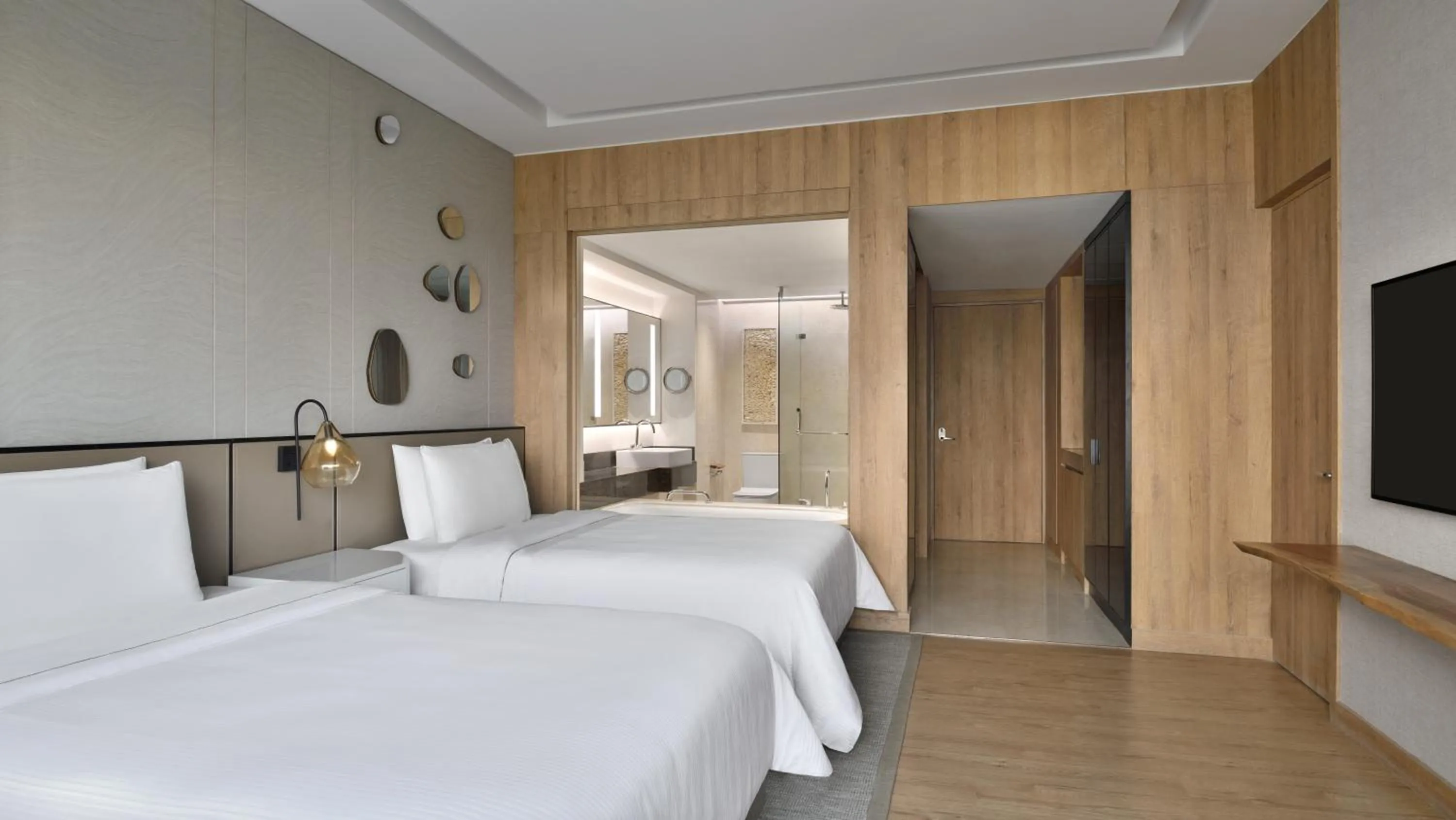 Bed in The Westin Mumbai Powai Lake
