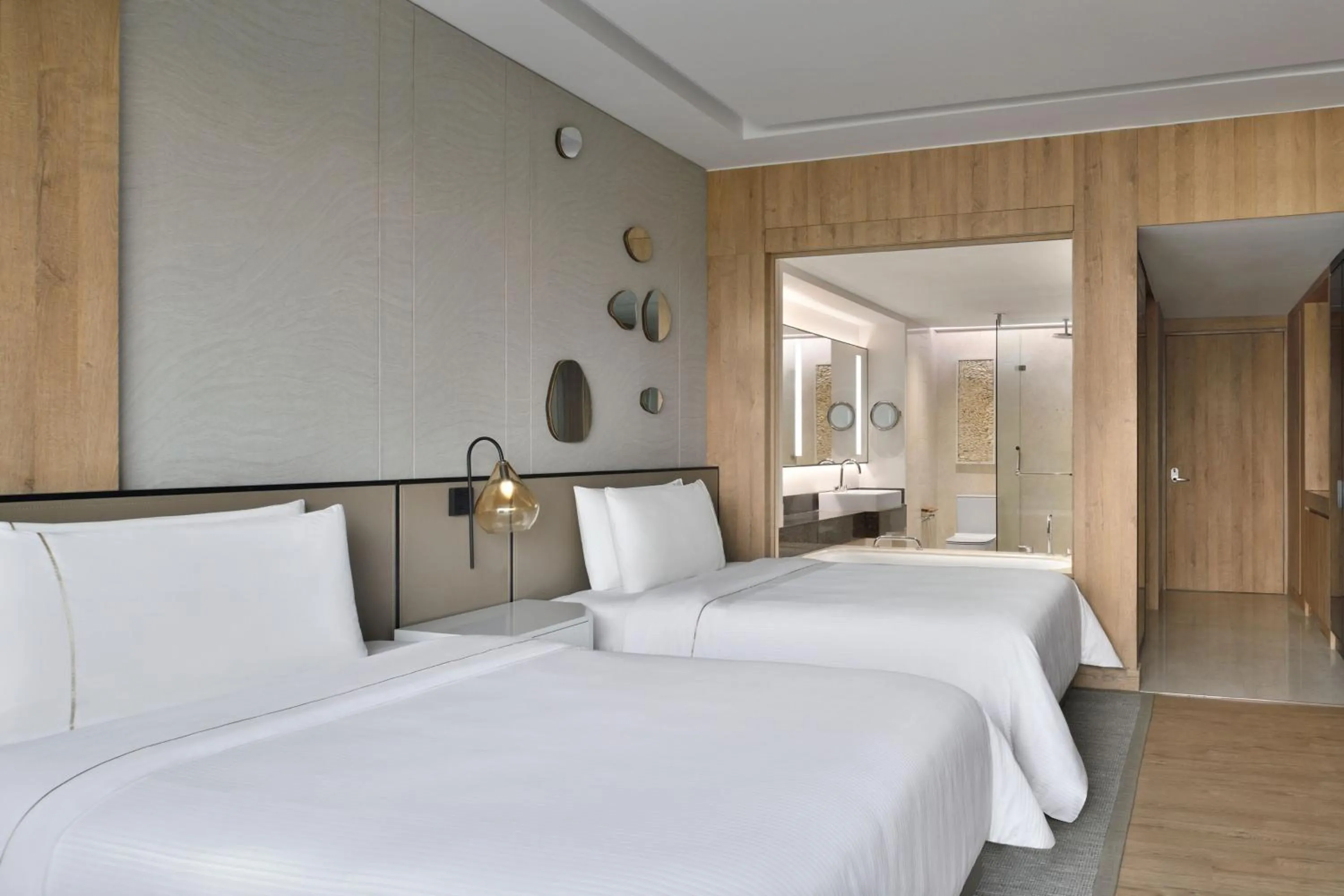 Photo of the whole room, Bed in The Westin Mumbai Powai Lake