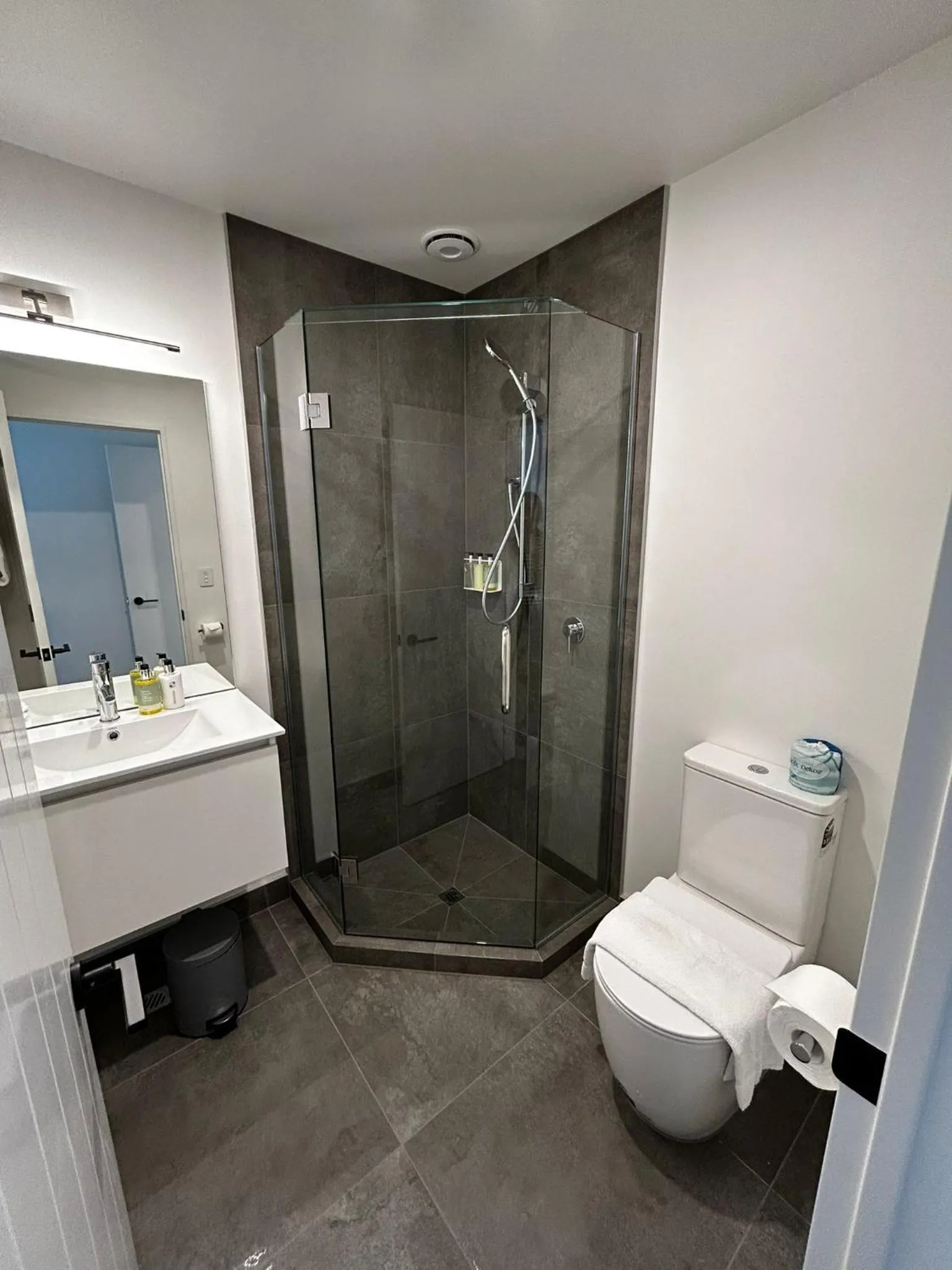 Shower in Swiss-Belresort Coronet Peak