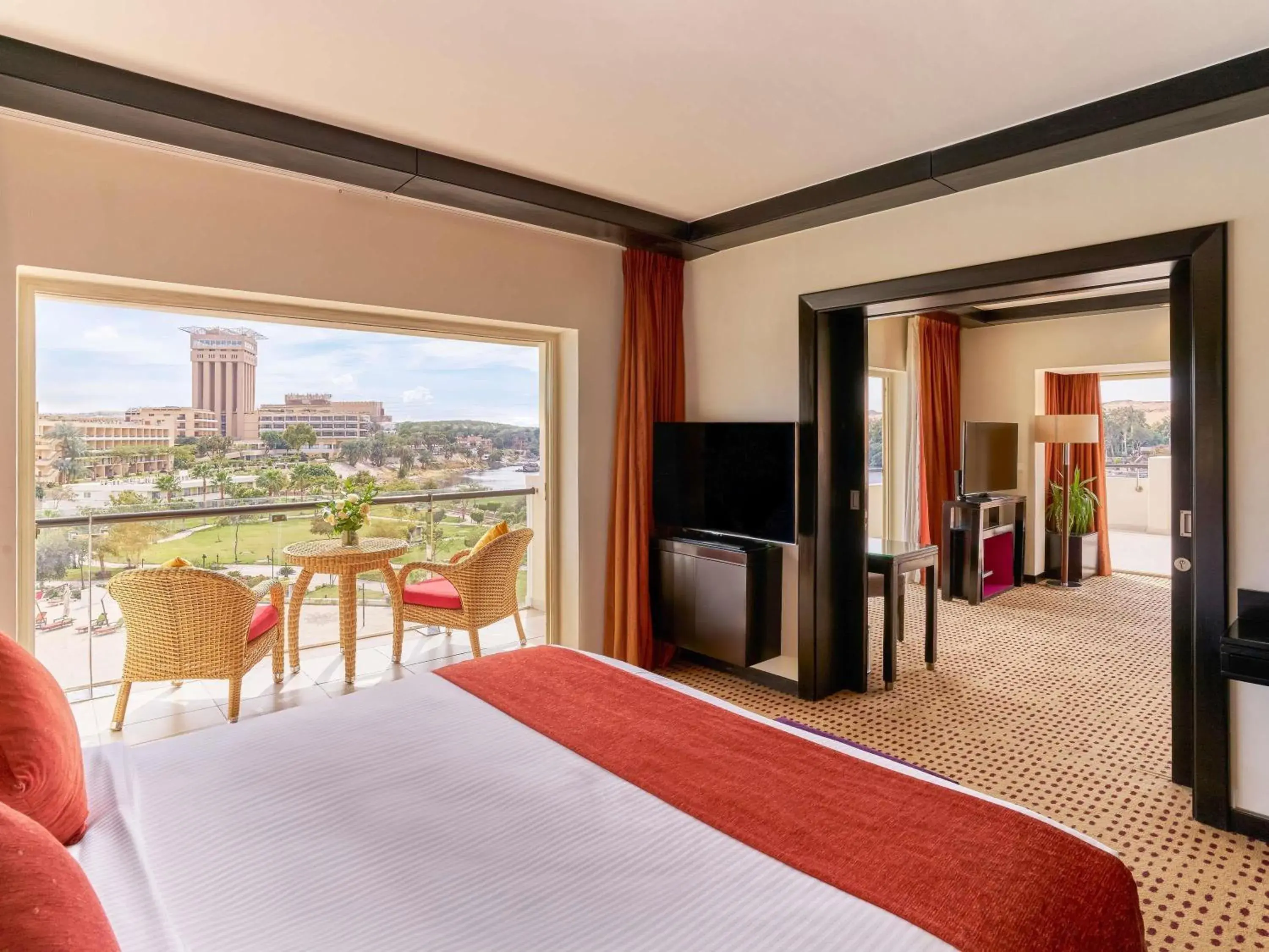 Junior King Suite with Nile View - single occupancy in Mövenpick Resort Aswan Junior King Suite with Nile View - single occupancy in Mövenpick Resort Aswan