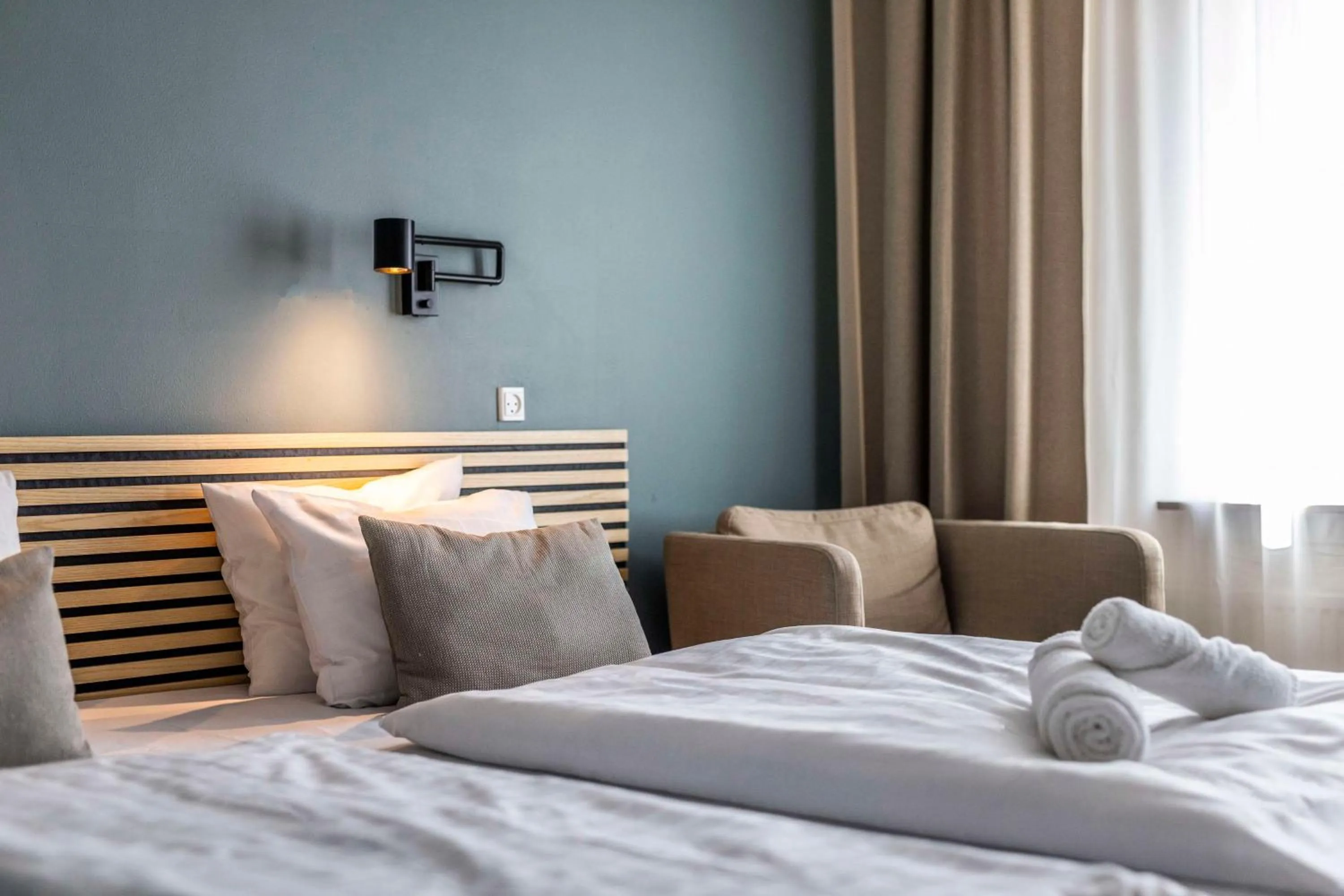 Bedroom, Bed in Scandic Ringsted