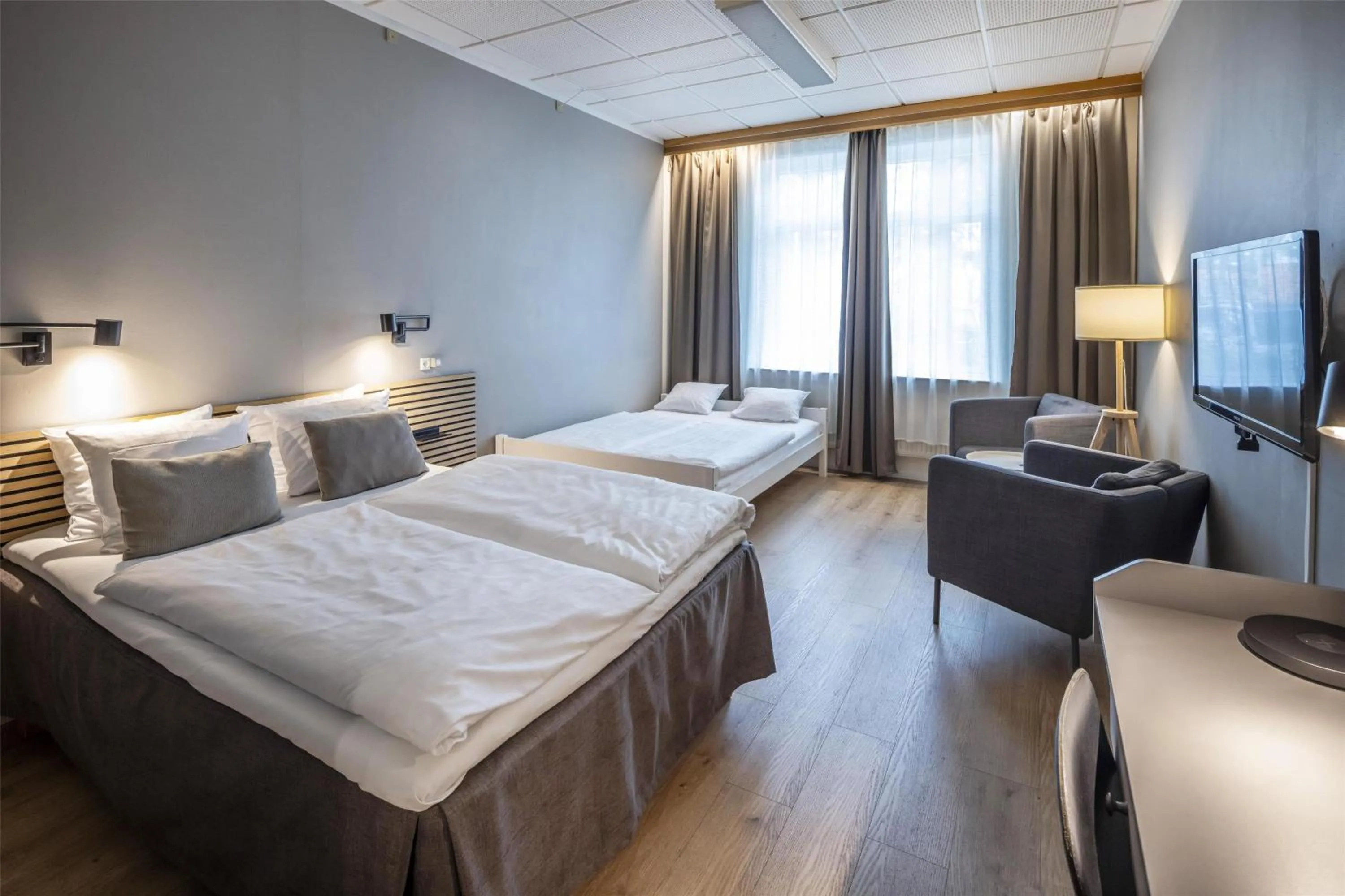 Bedroom, Bed in Scandic Ringsted